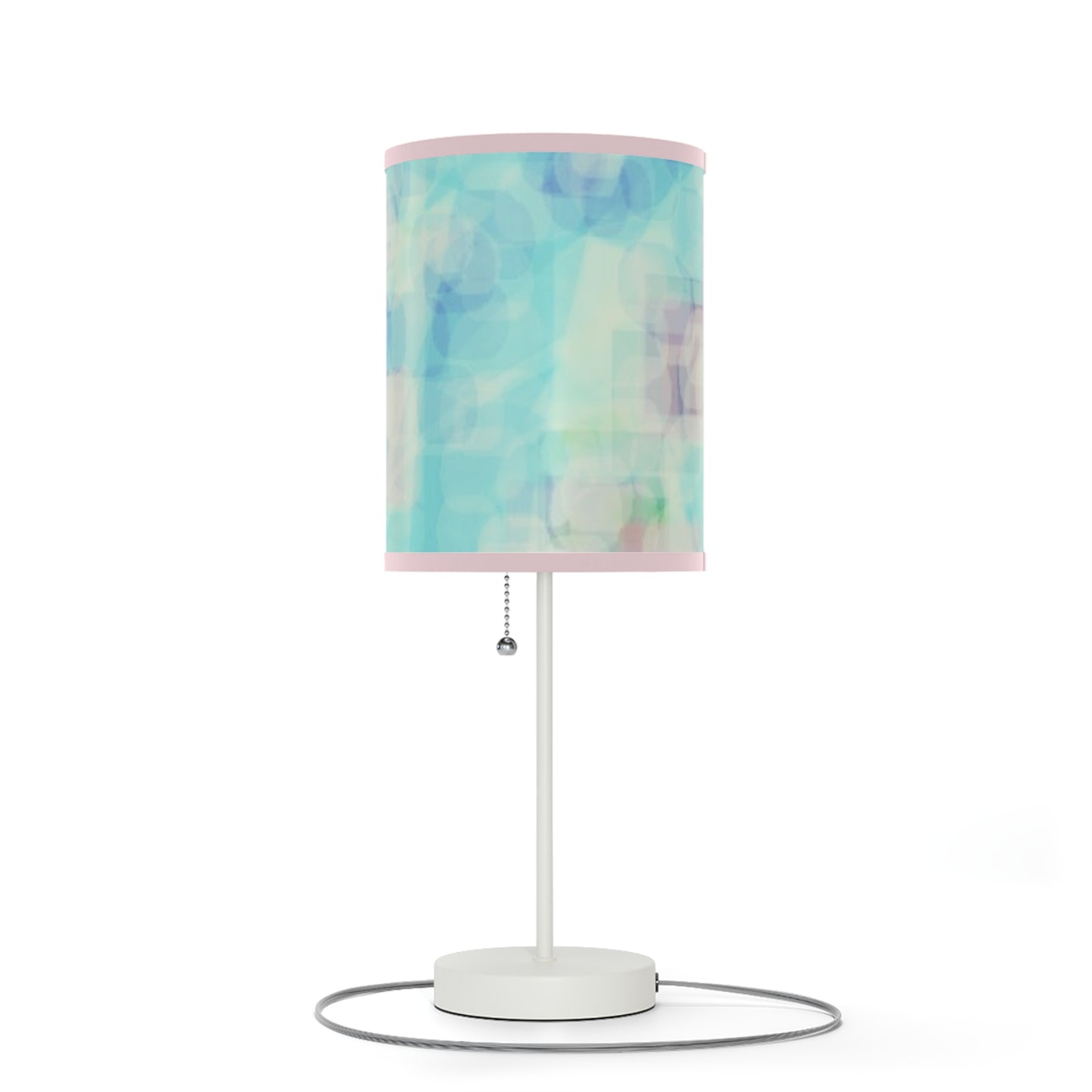 Celia: {Pink Trim} Tranquil Table Lamp, Soft Ambiance Light, Bedroom Decor, Modern Home Accent, Stunning Gift for Her, Desk Lighting