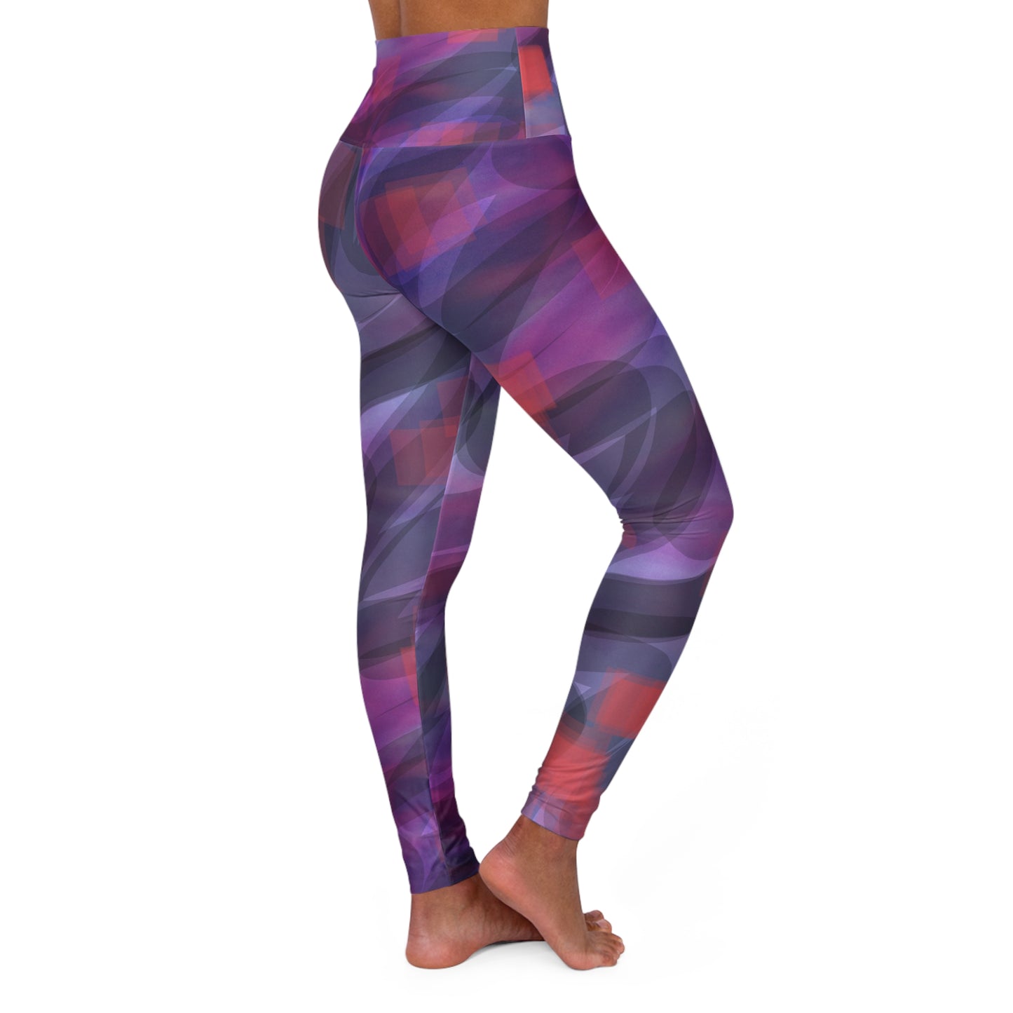 GIA: Vibrant High Waisted Yoga Leggings, Workout Gear, Fitness Leggings, Colorful Activewear, Stylish Streetwear