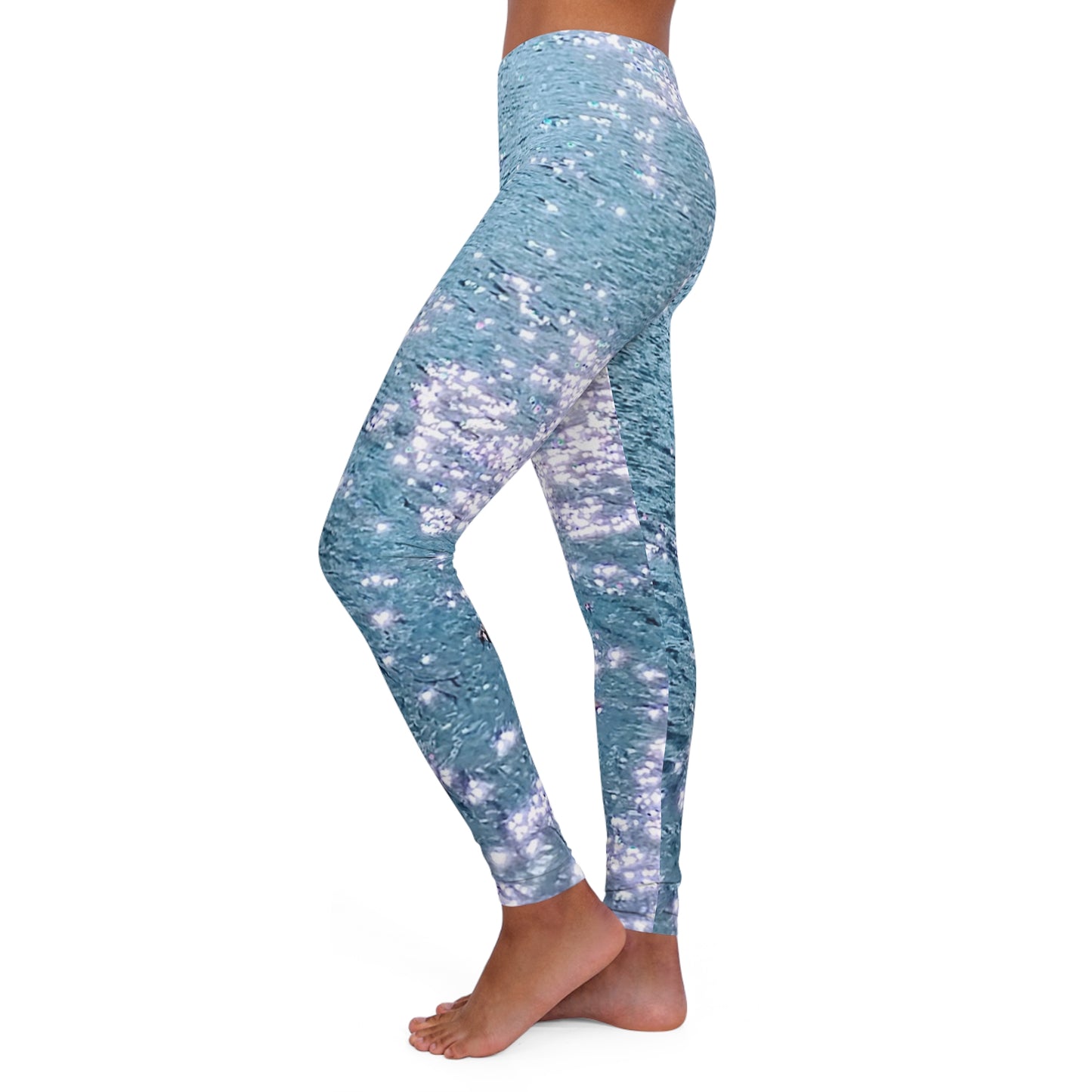 Water Diamonds: Women's Casual Spandex Leggings (AOP)