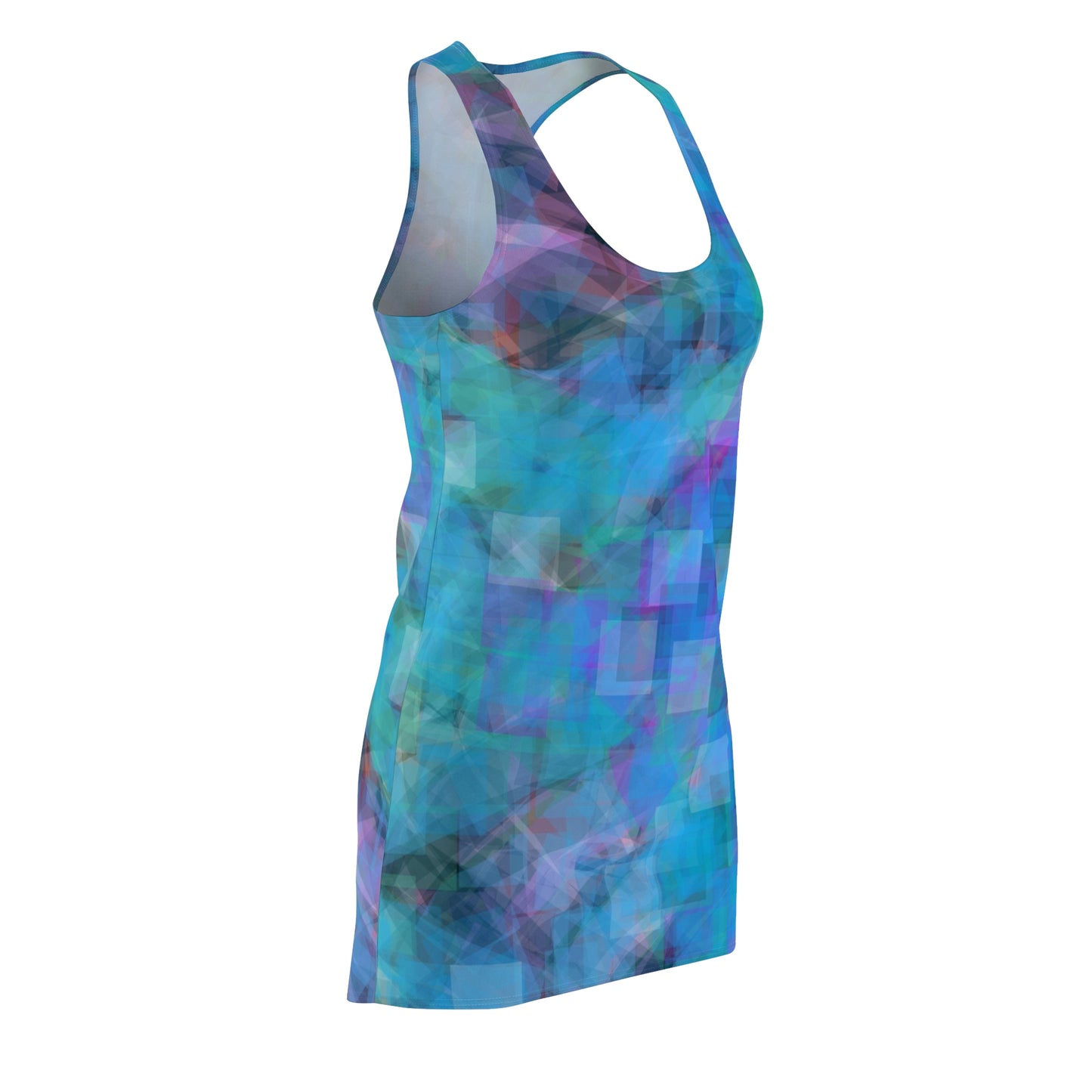 Clementina: Vibrant Abstract Racerback Dress for Women | Perfect Summer Outfit