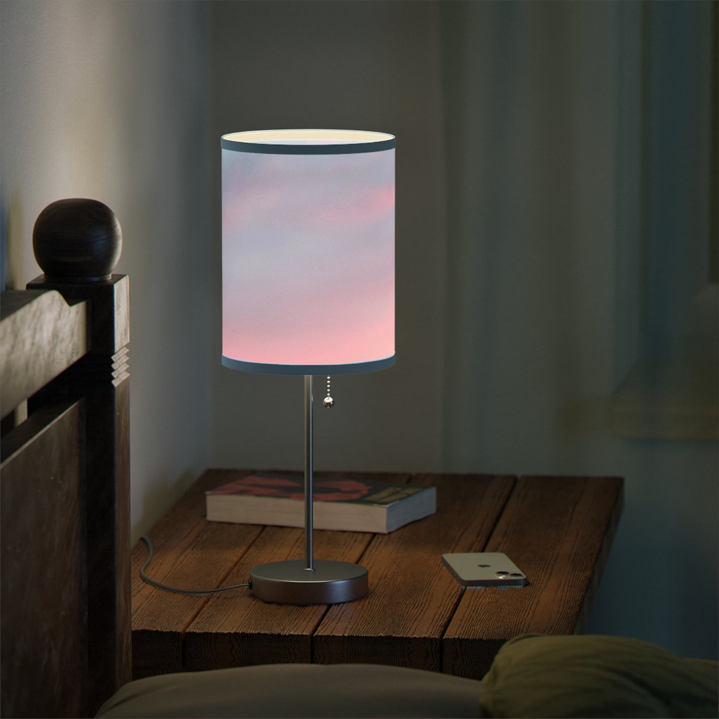 Soothing Sky: Light Blue Trim; Tranquil Sunset Table Lamp, Soft Glow Nightlight, Modern Home Décor, Perfect Gift for Housewarming, Relaxing Atmosphere, Bedroom Lighting