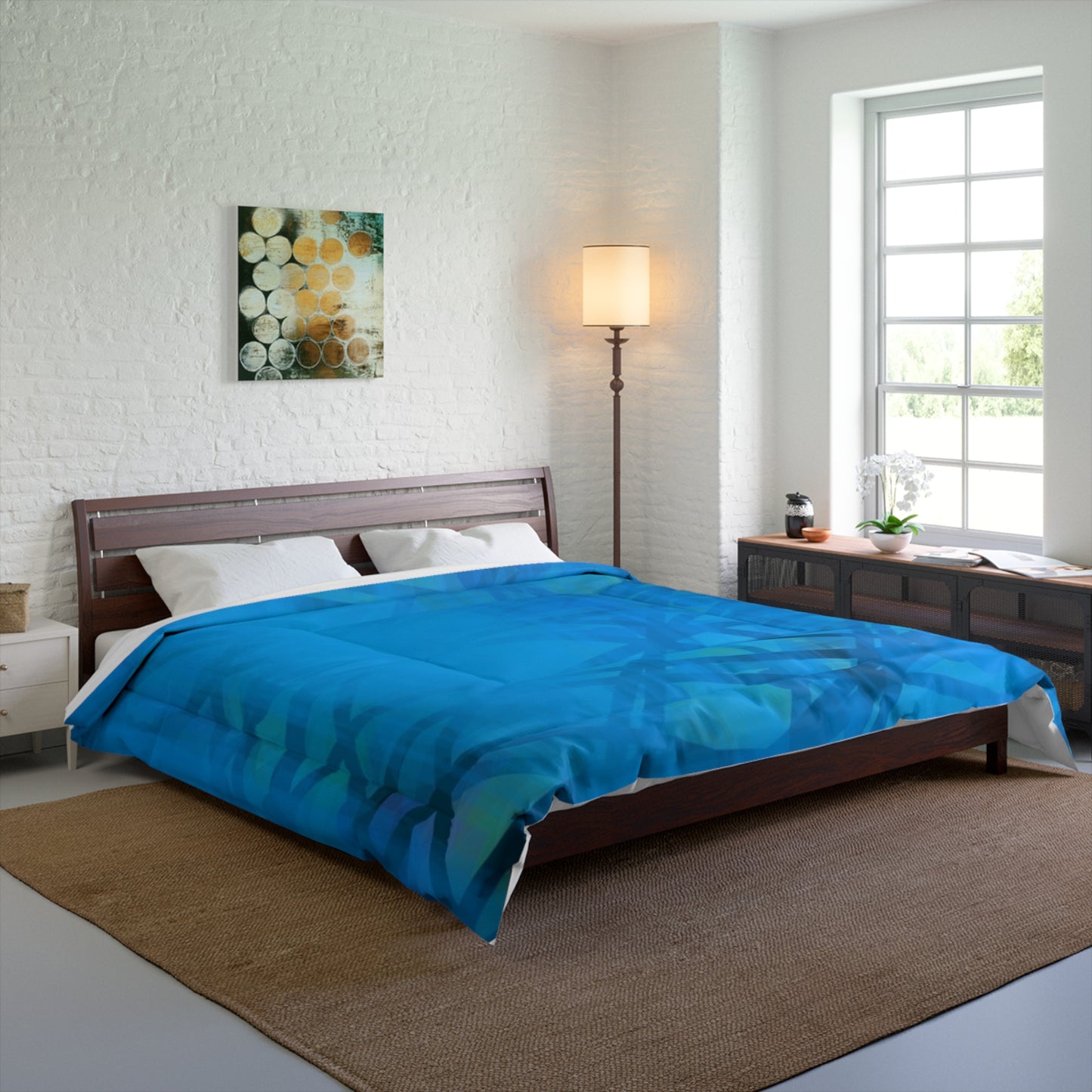 Carmen: Vibrant Blue Comforter for Bed for High Vibe Relaxed Atmosphere