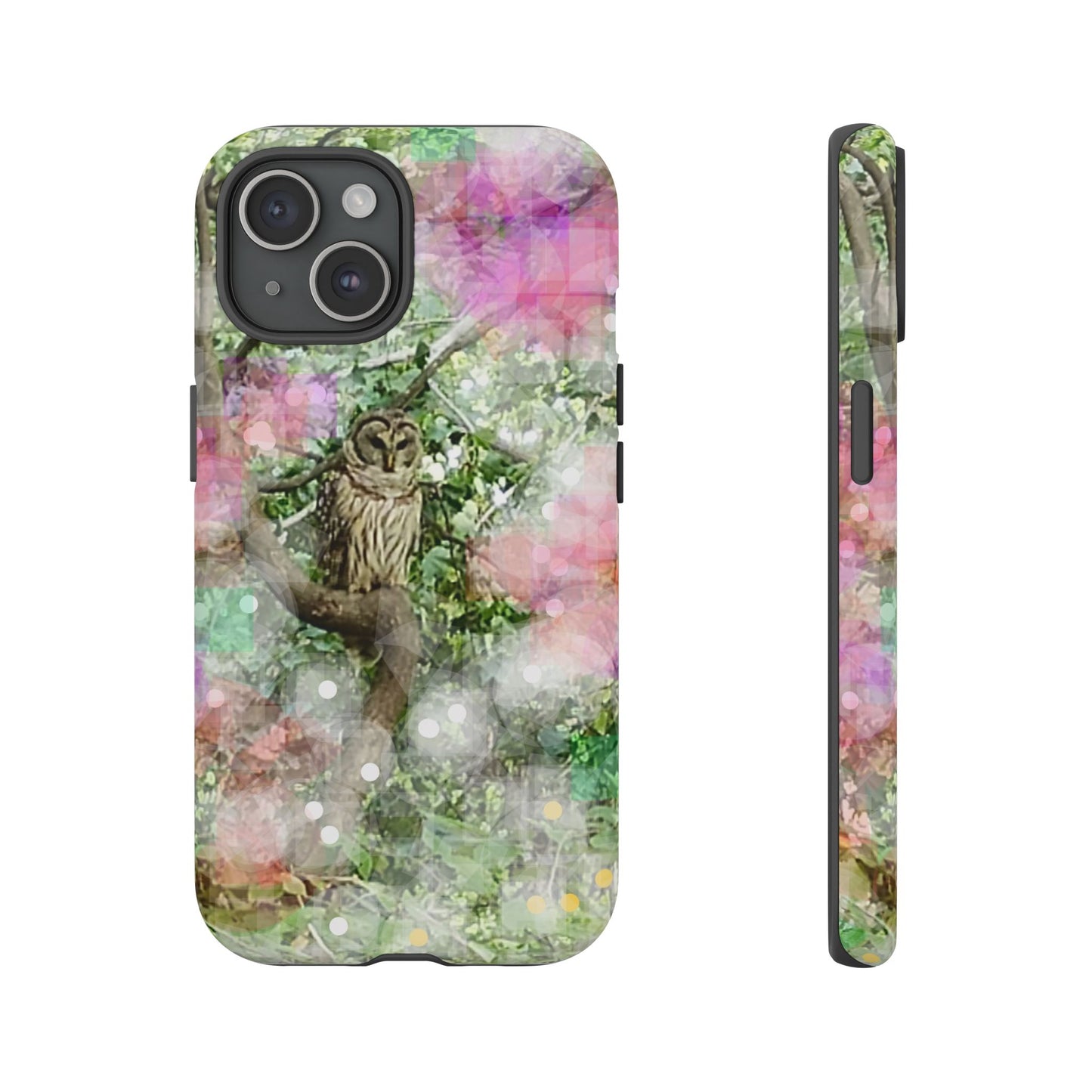 Woodland Owl: Tough Cases, iPhone15