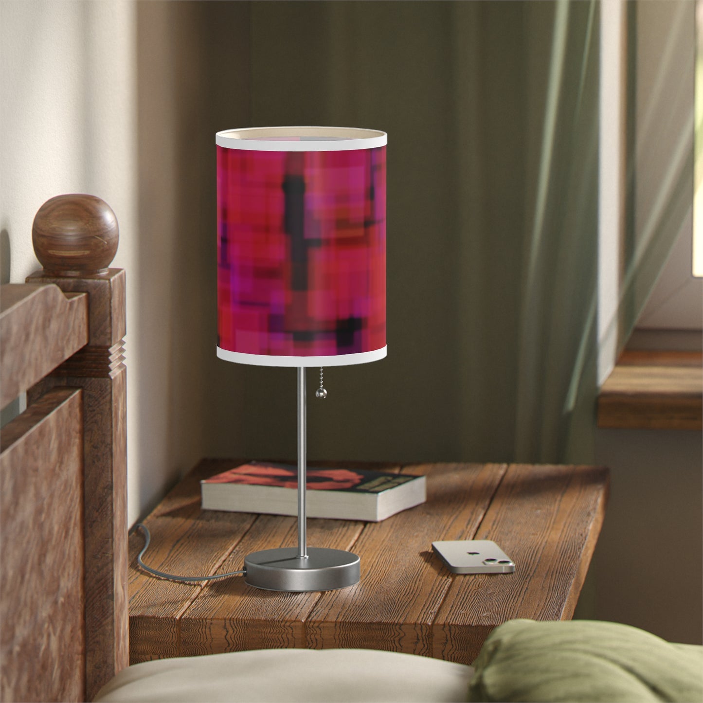 Amaltheia: WH Trim Vibrant Abstract Table Lamp – Modern Lighting Decor, Bedroom Accent Light, Coffee Table Decor, Gift for Home, Artistic Lamp