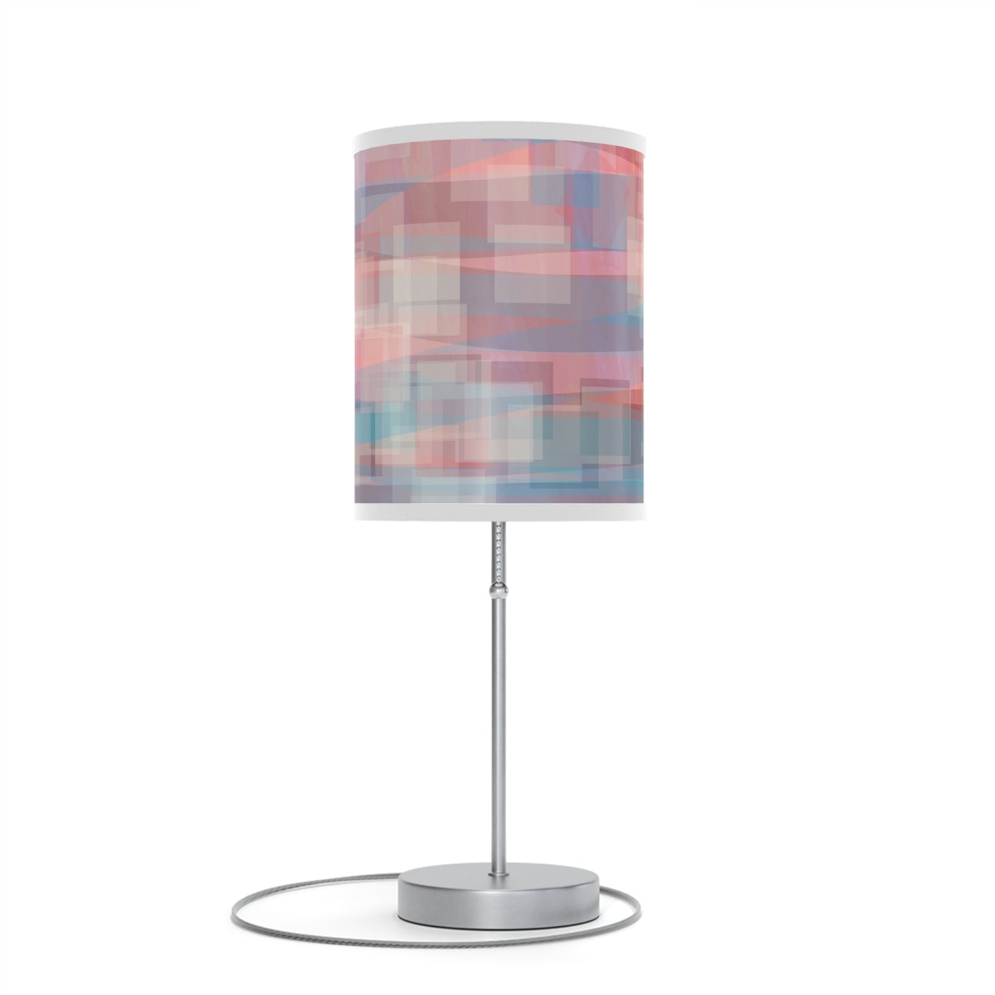 Bernadette: WH Trim; Abstract Design Table Lamp – Modern Home Decor