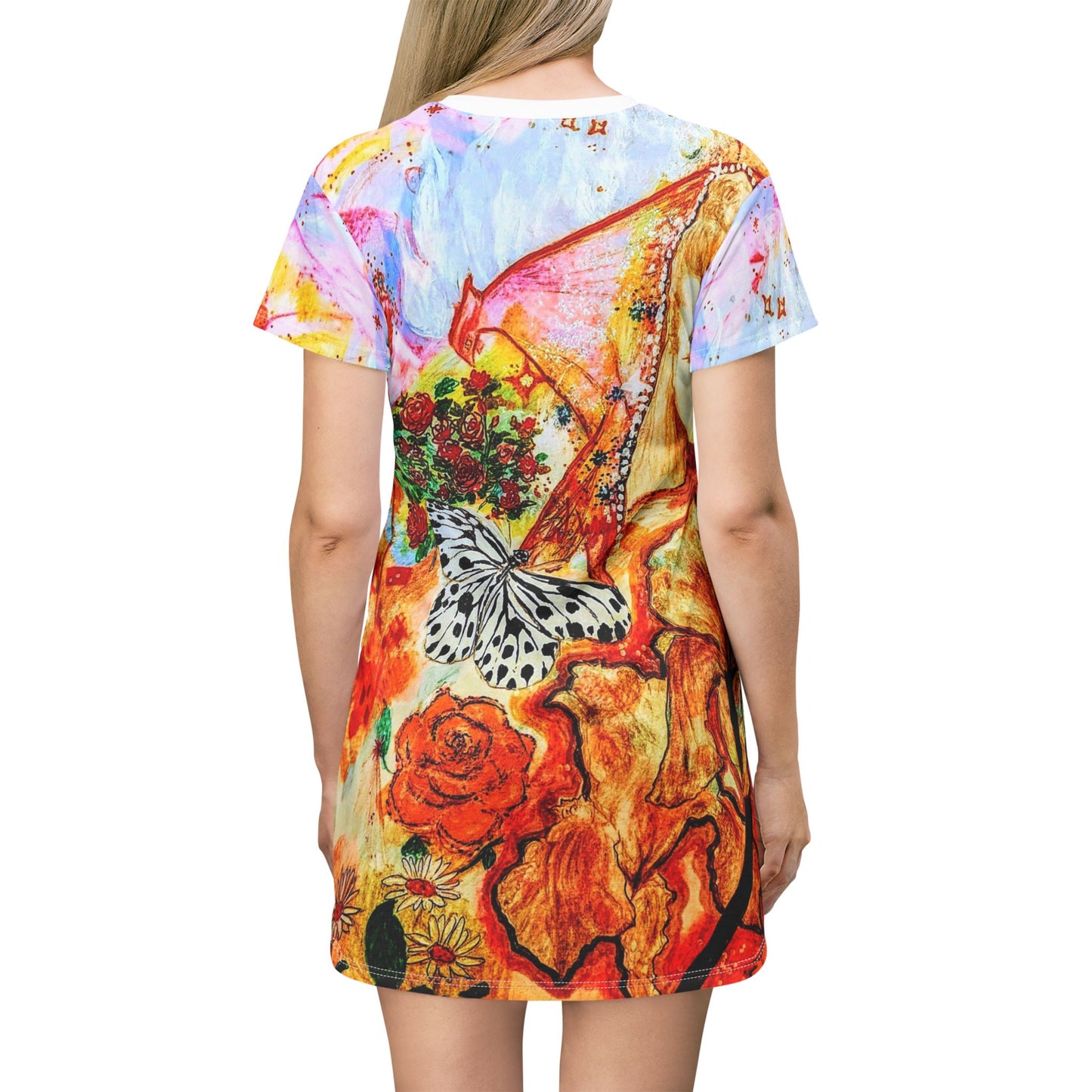 Divine Fem: T-Shirt Dress (AOP)