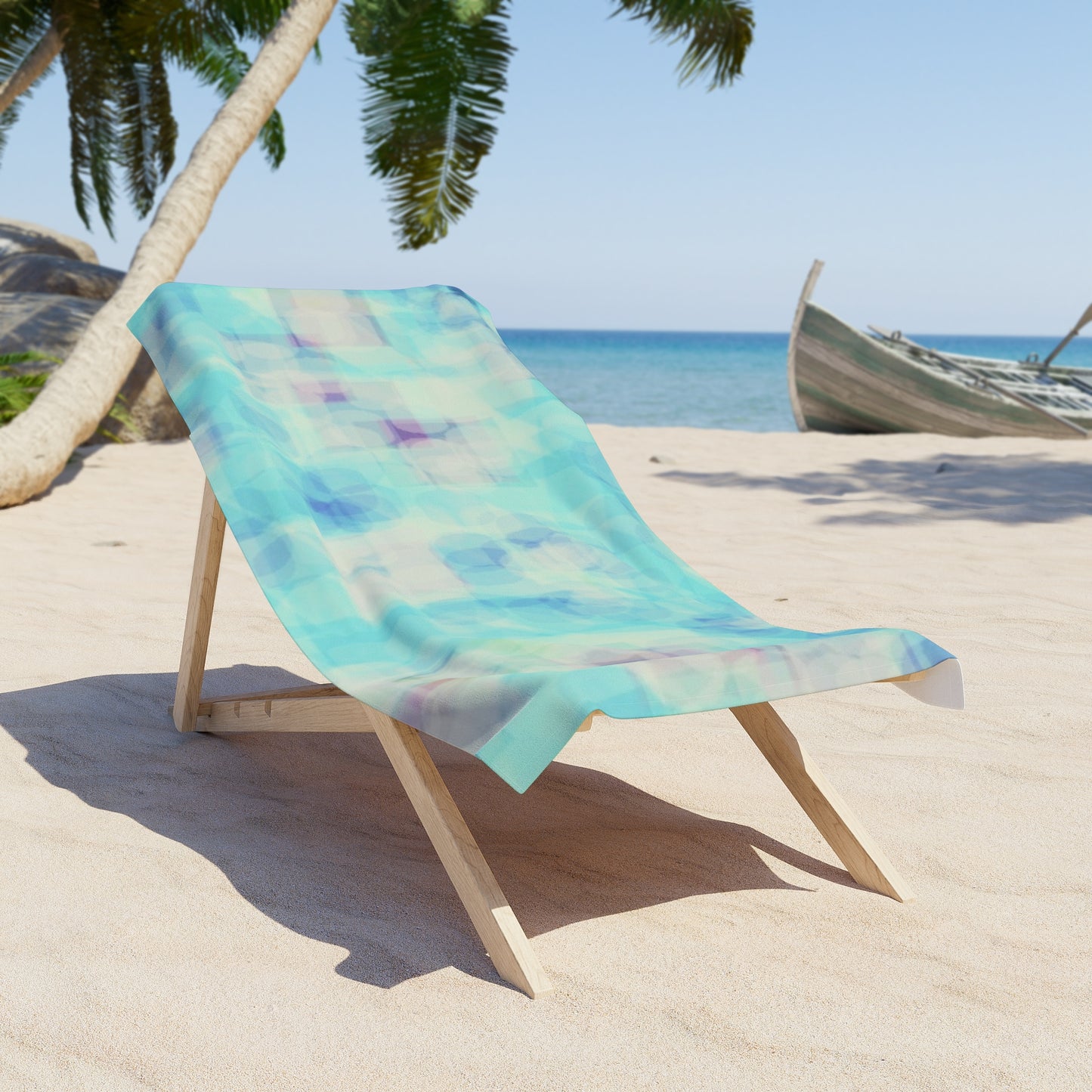 Celia: Ocean Breeze Beach Towel, Vibrant Poolside Accessory, Perfect for Summer Relaxation, Gift for Beach Lovers, Tropical Vibes Decor