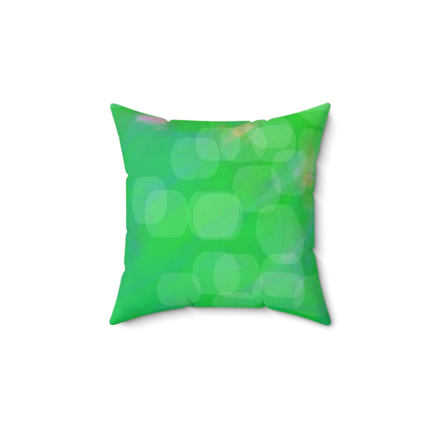 Earth child: (14"x14") Vibrant Faux Suede Pillow for Home Decor, Cozy Accent Cushion, Modern Throw Pillow, Green Living Room Decor, Gift for Nature Lovers