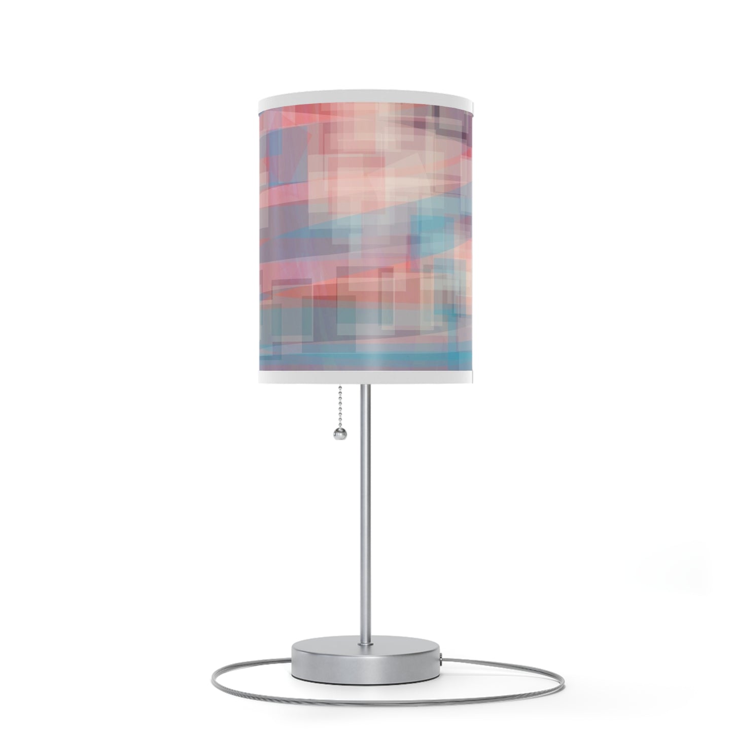 Bernadette: WH Trim; Abstract Design Table Lamp – Modern Home Decor