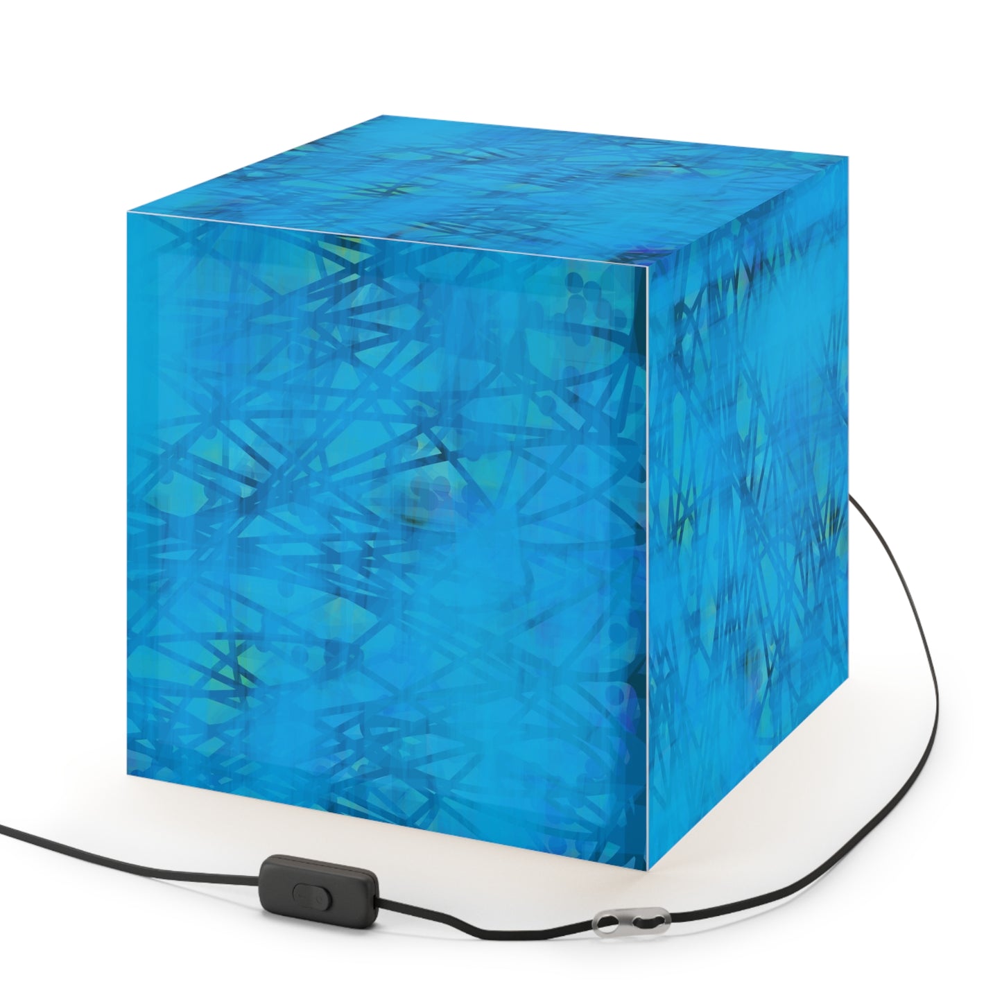 Carmen: Stunning Light Cube Lamp, Modern Pendant Light, Home Decor, Mood Lighting, Blue Aesthetic, Unique Gift Idea