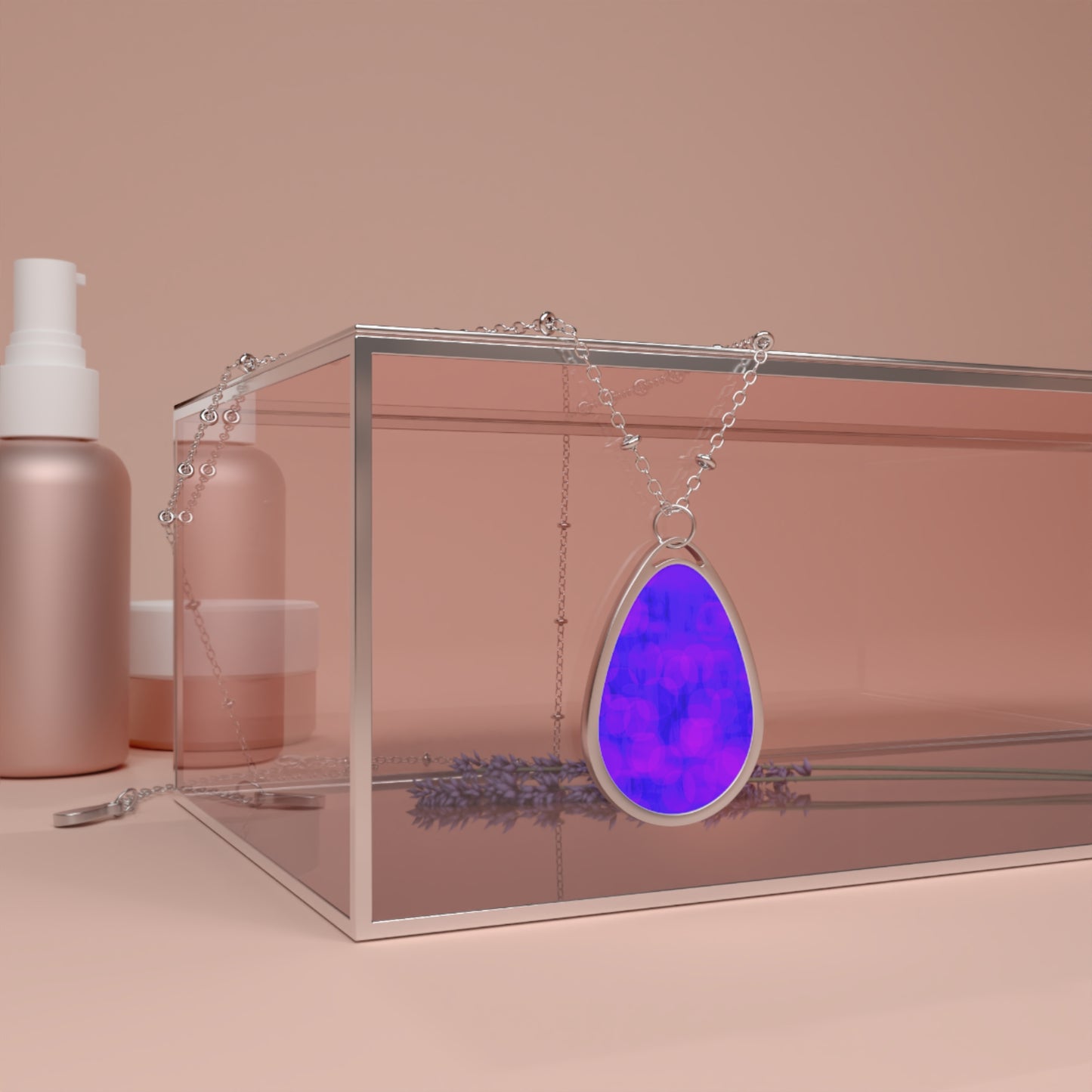 Roberta: Abstract Mystical Oval Pendant Necklace - Boho Chic Jewelry for Women, Unique Gift, Birthday, Anniversary, Everyday Wear