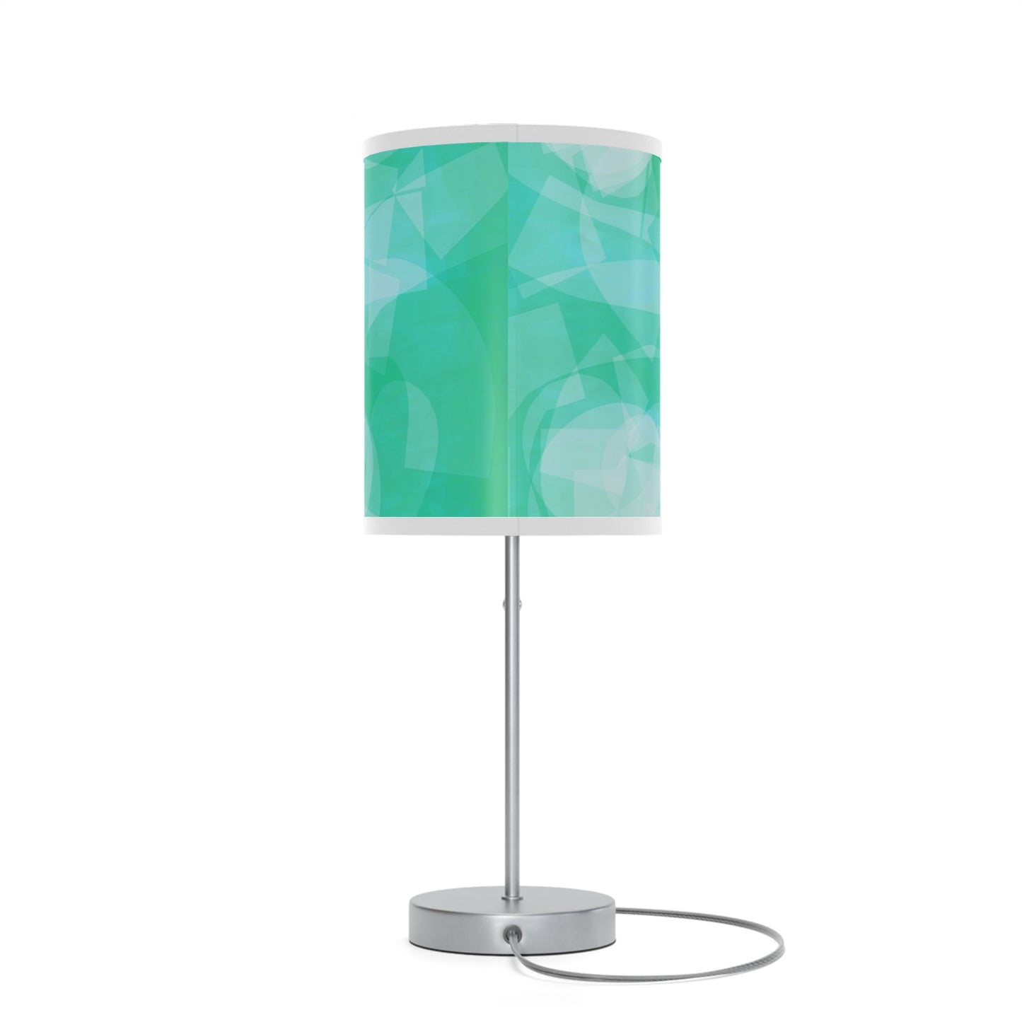 Sharona: WH Trim; Modern Table Lamp with Turquoise Design - Perfect for Home Decor