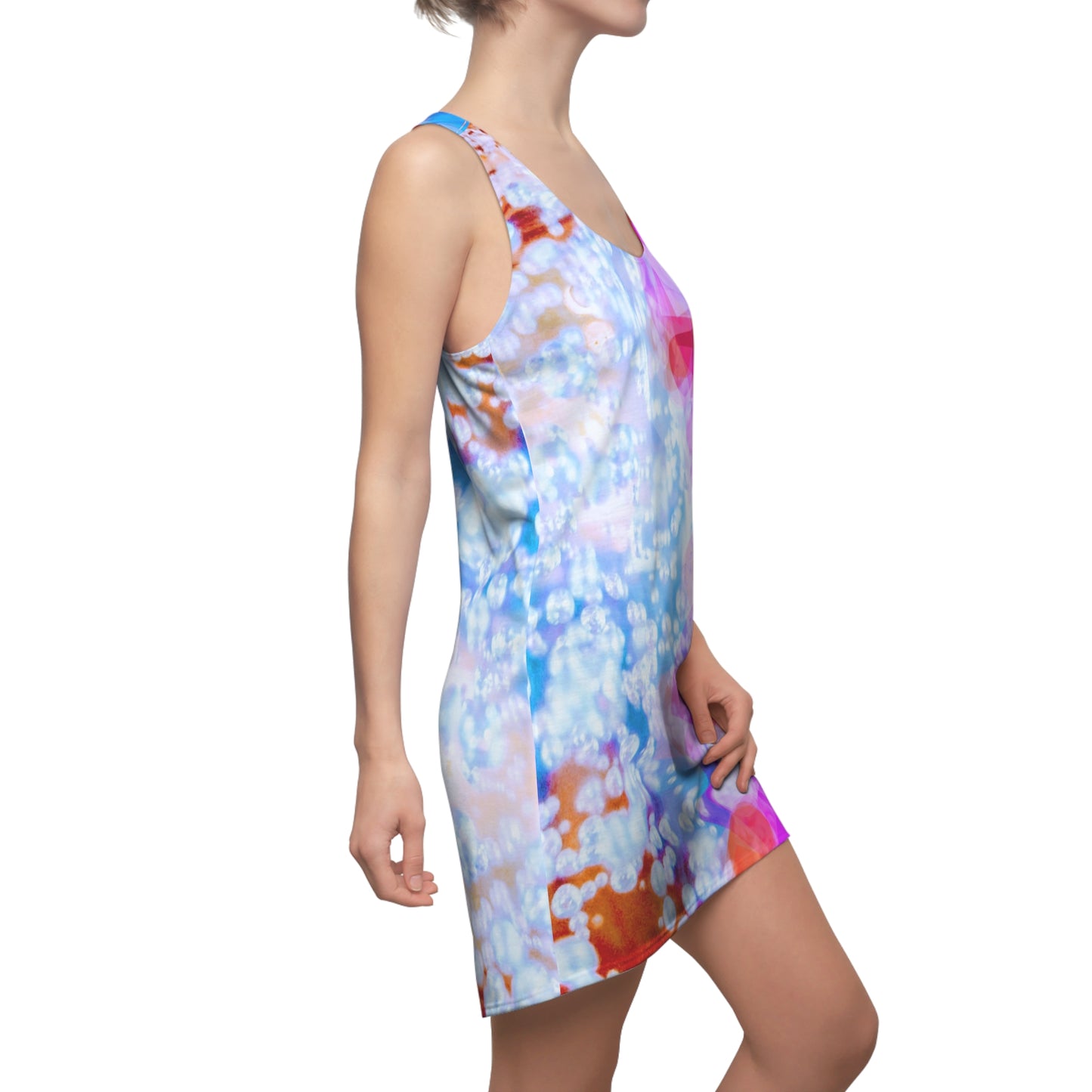 Effervescent: Women's Playful Racerback Dress, Relaxed wear