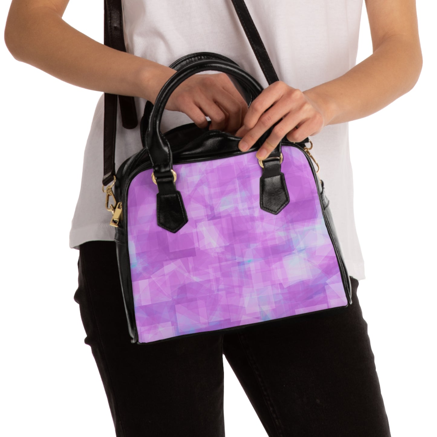 Betty: Stylish Abstract Pastel Shoulder Handbag - Trendy Everyday Tote