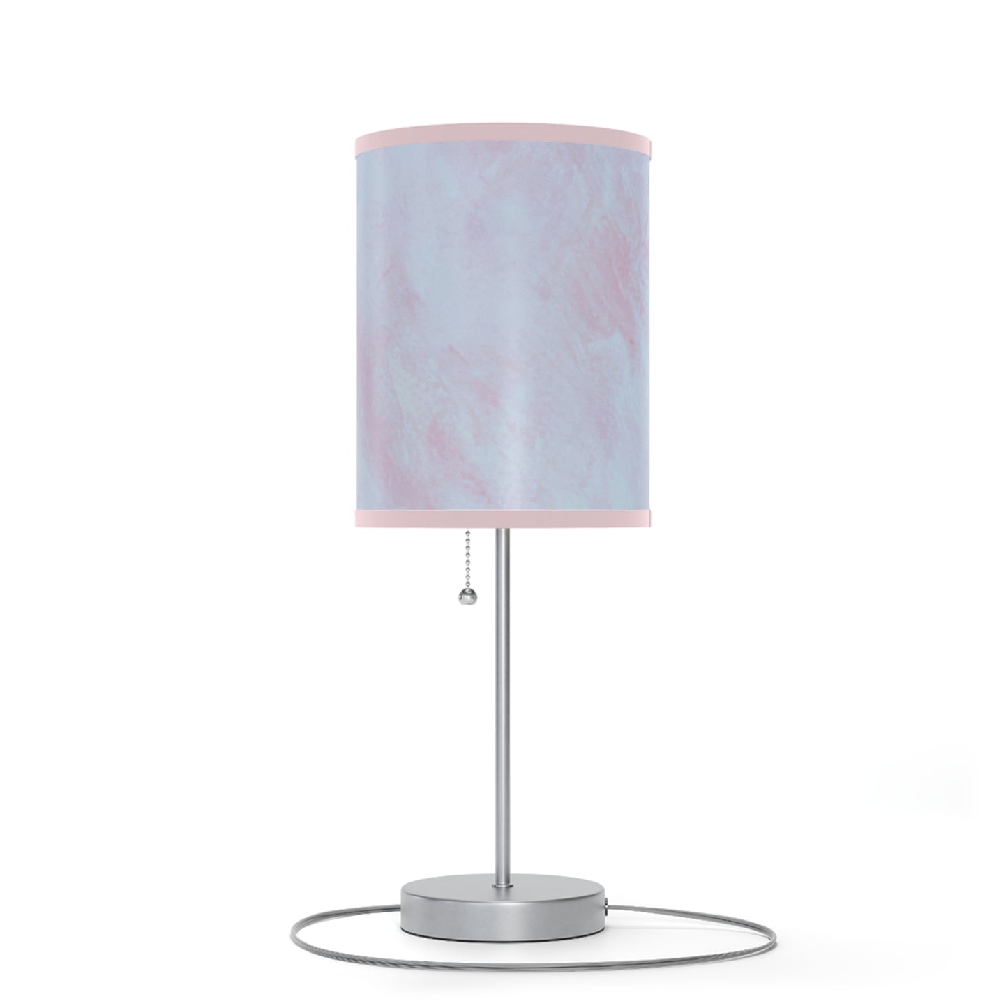 Summit of Love: (Pink Trim) Pastel Dream Table Lamp, Soft Glow Bedside Light, Decorative Lighting for Home, Unique Gift for Her, Modern Desk Lamp, Nightstand Decor