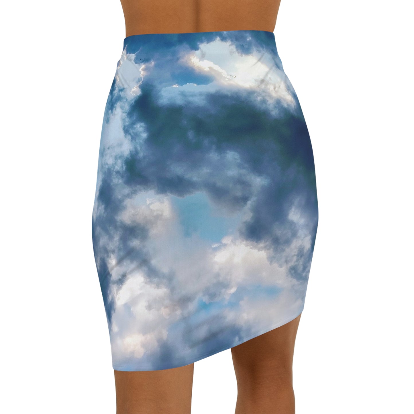 Break of Day: Women's Mid-Waist Pencil Skirt (AOP)