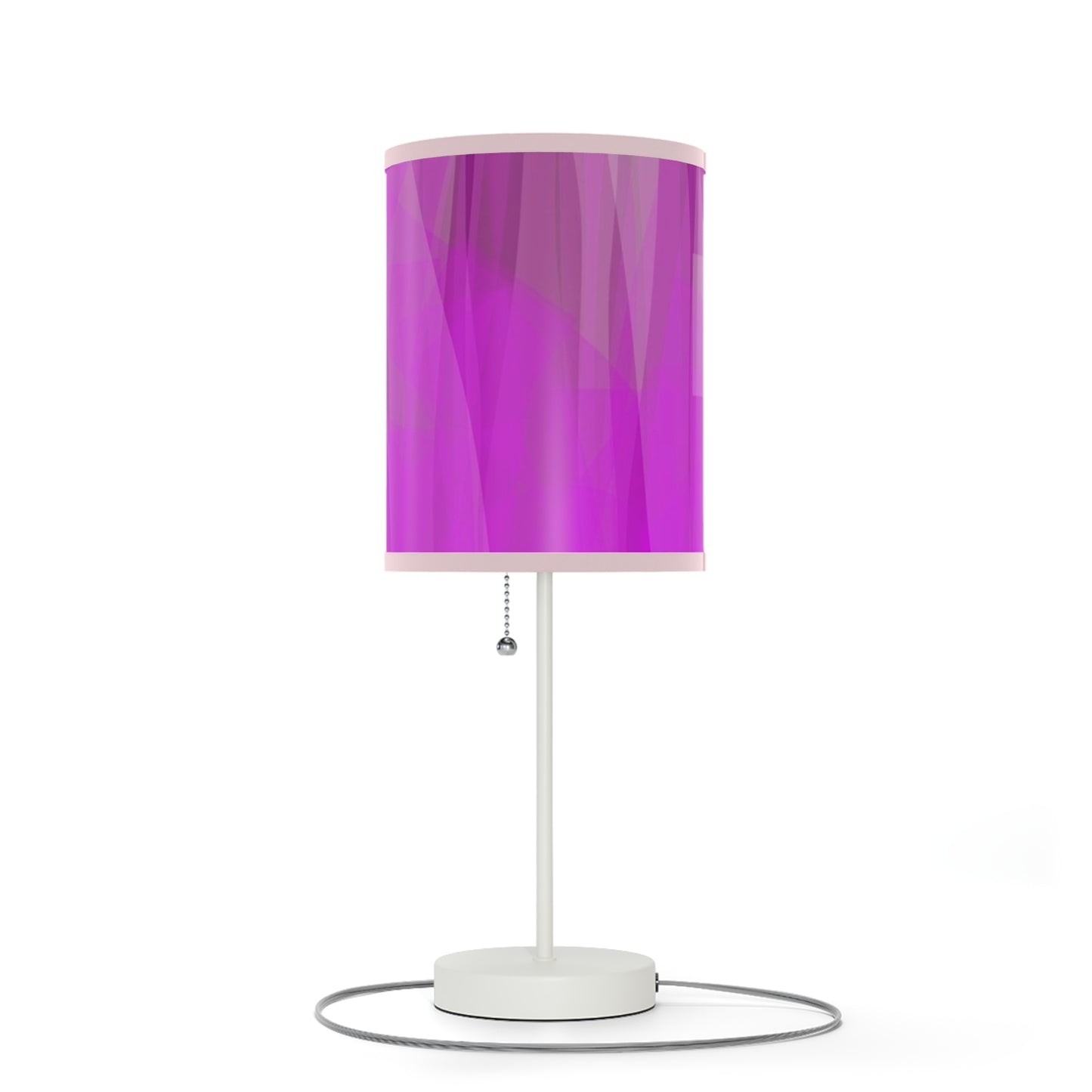 Prudence: Light Pink Trim; Vibrant Magenta Accent Lamp for Home Decor, Modern Table Lamp, Unique Lighting, Bedroom Nightstand, Stylish Gift for Her