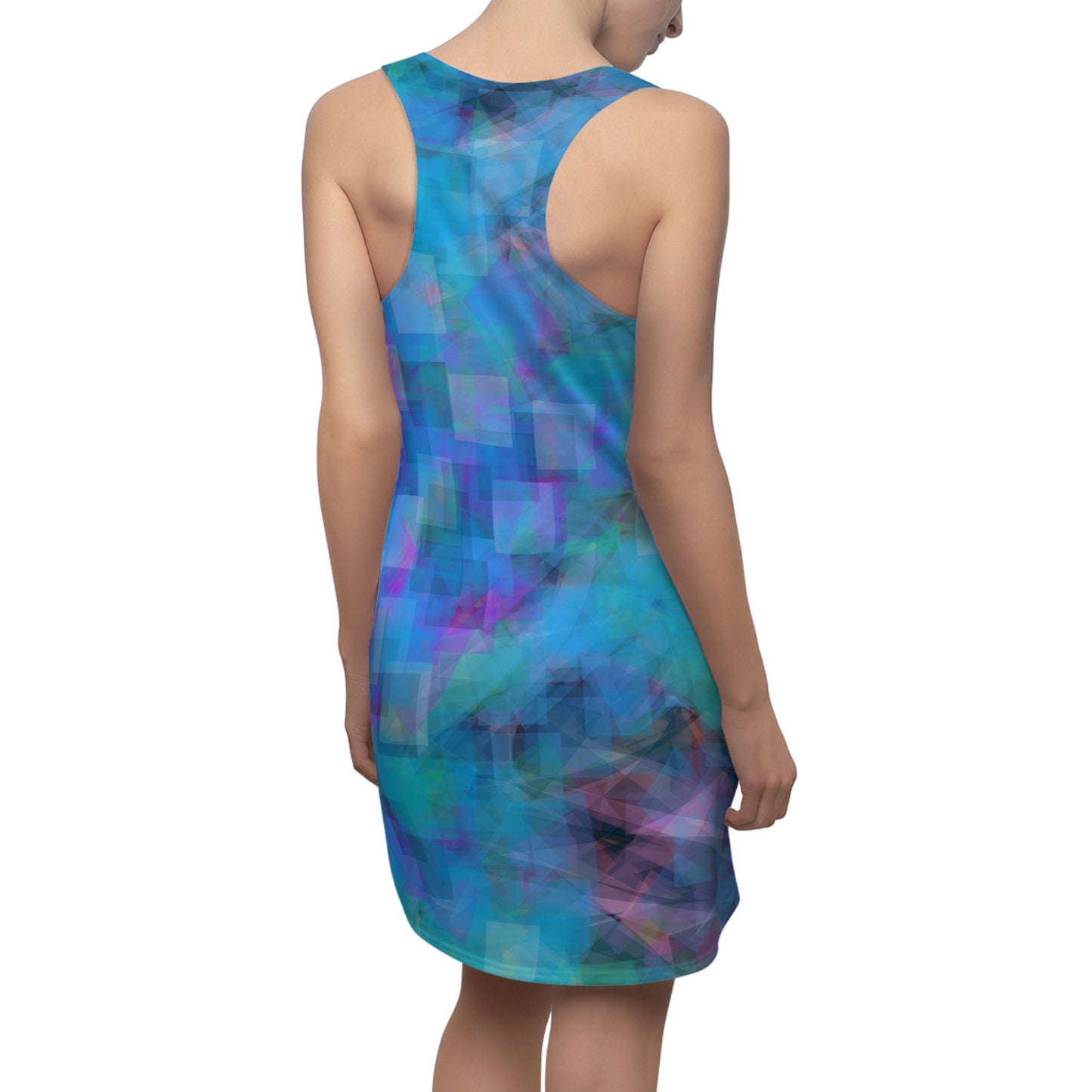 Clementina: Vibrant Abstract Racerback Dress for Women | Perfect Summer Outfit