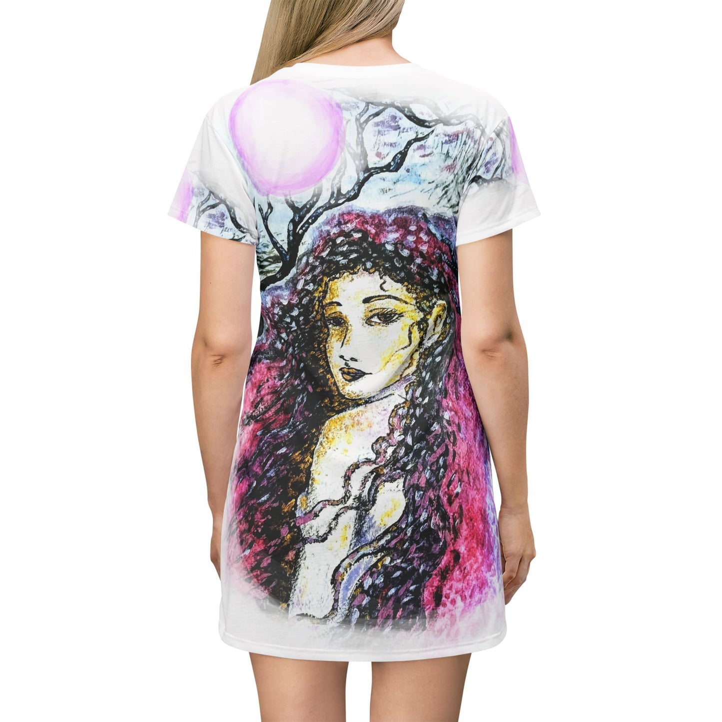 Thru the Wilderness: T-Shirt Dress (AOP)