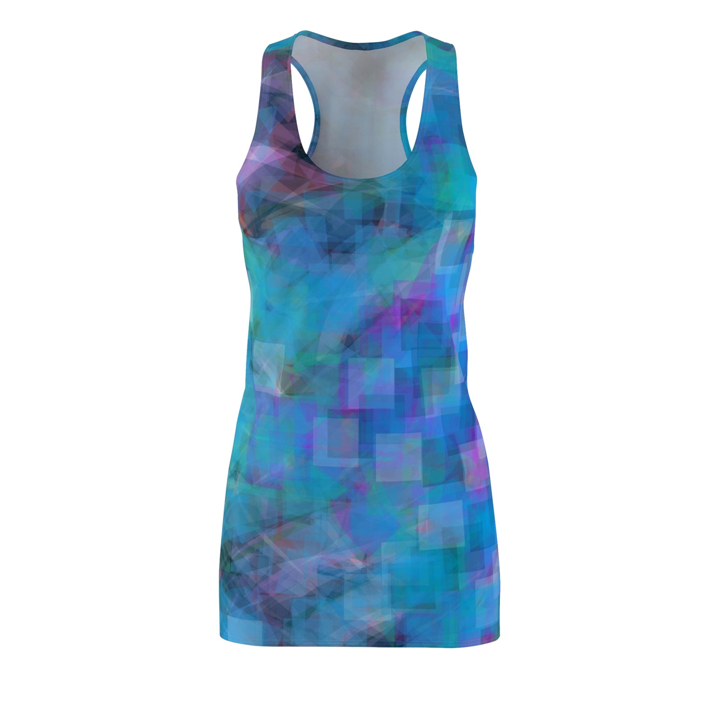 Clementina: Vibrant Abstract Racerback Dress for Women | Perfect Summer Outfit