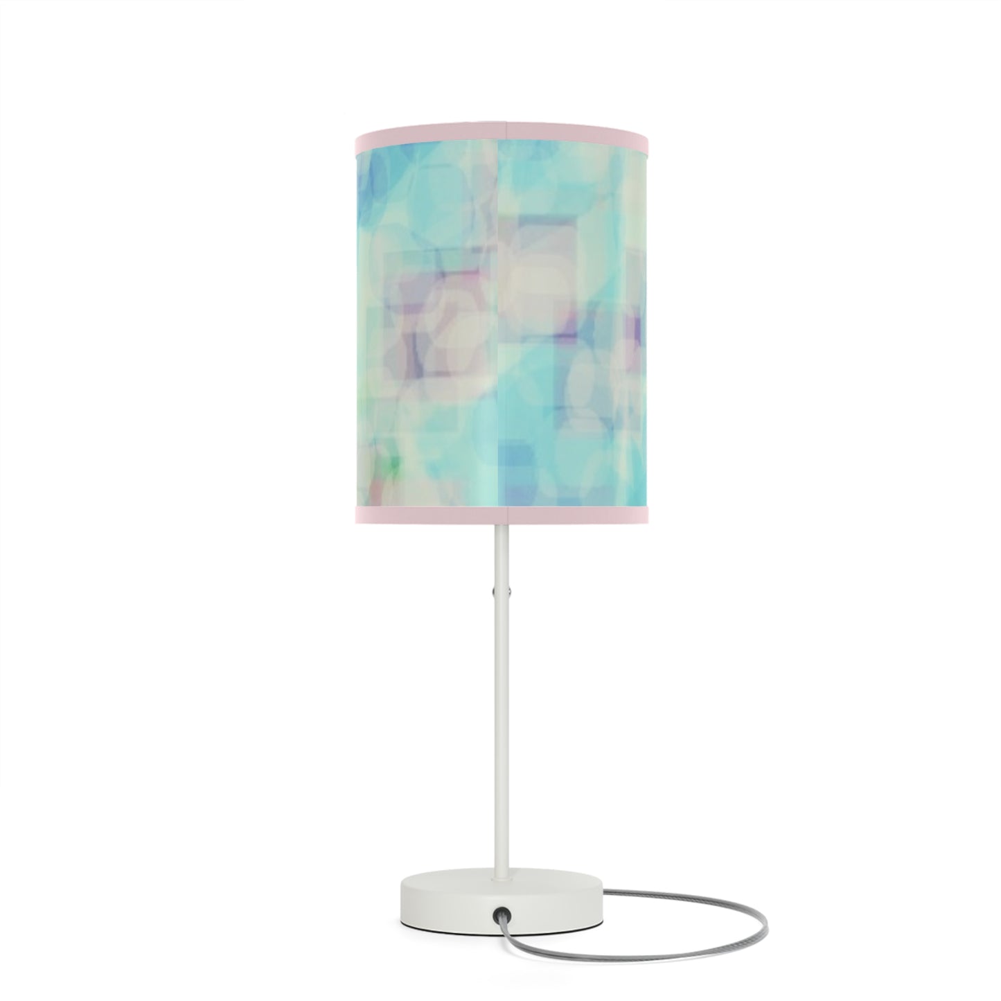 Celia: {Pink Trim} Tranquil Table Lamp, Soft Ambiance Light, Bedroom Decor, Modern Home Accent, Stunning Gift for Her, Desk Lighting