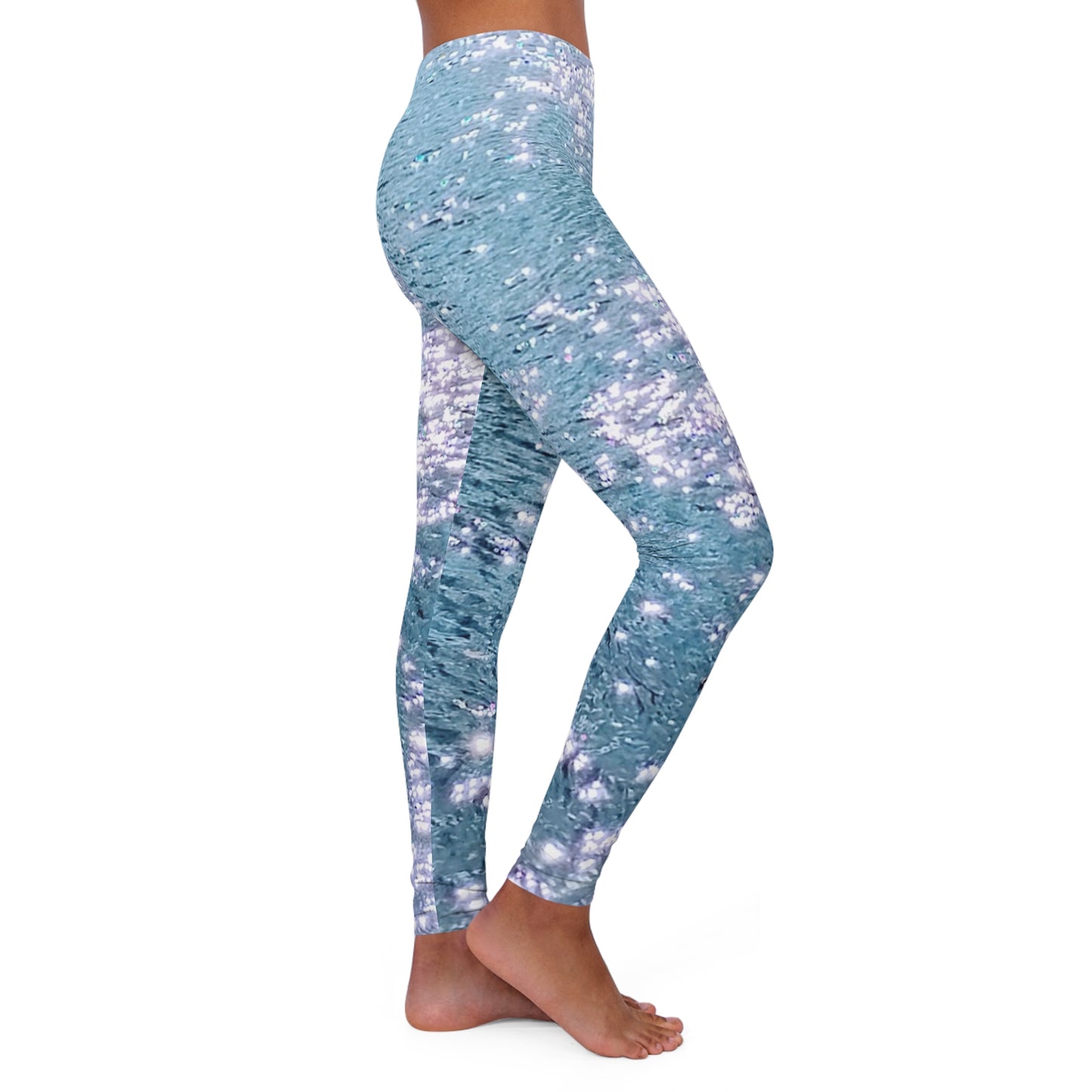 Water Diamonds: Women's Casual Spandex Leggings (AOP)