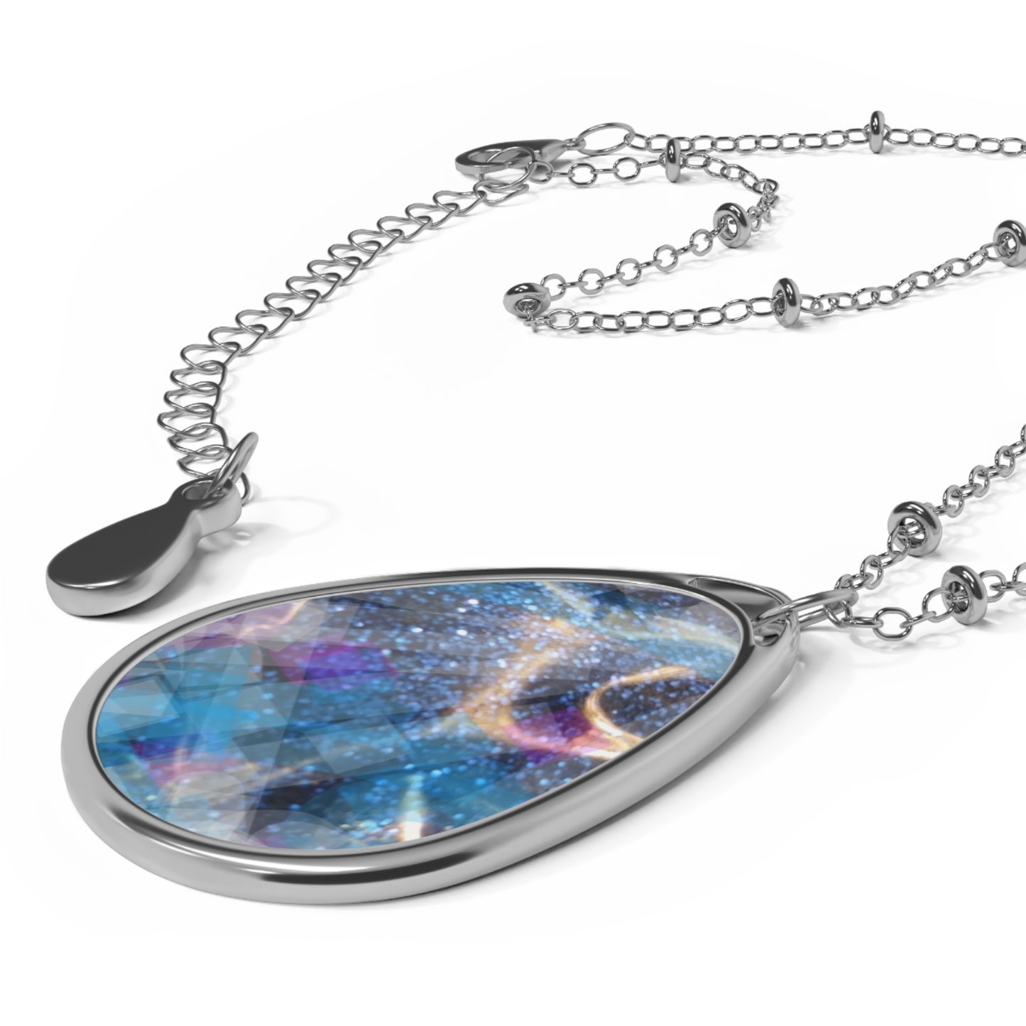 Saphire Fuel: Oval Necklace
