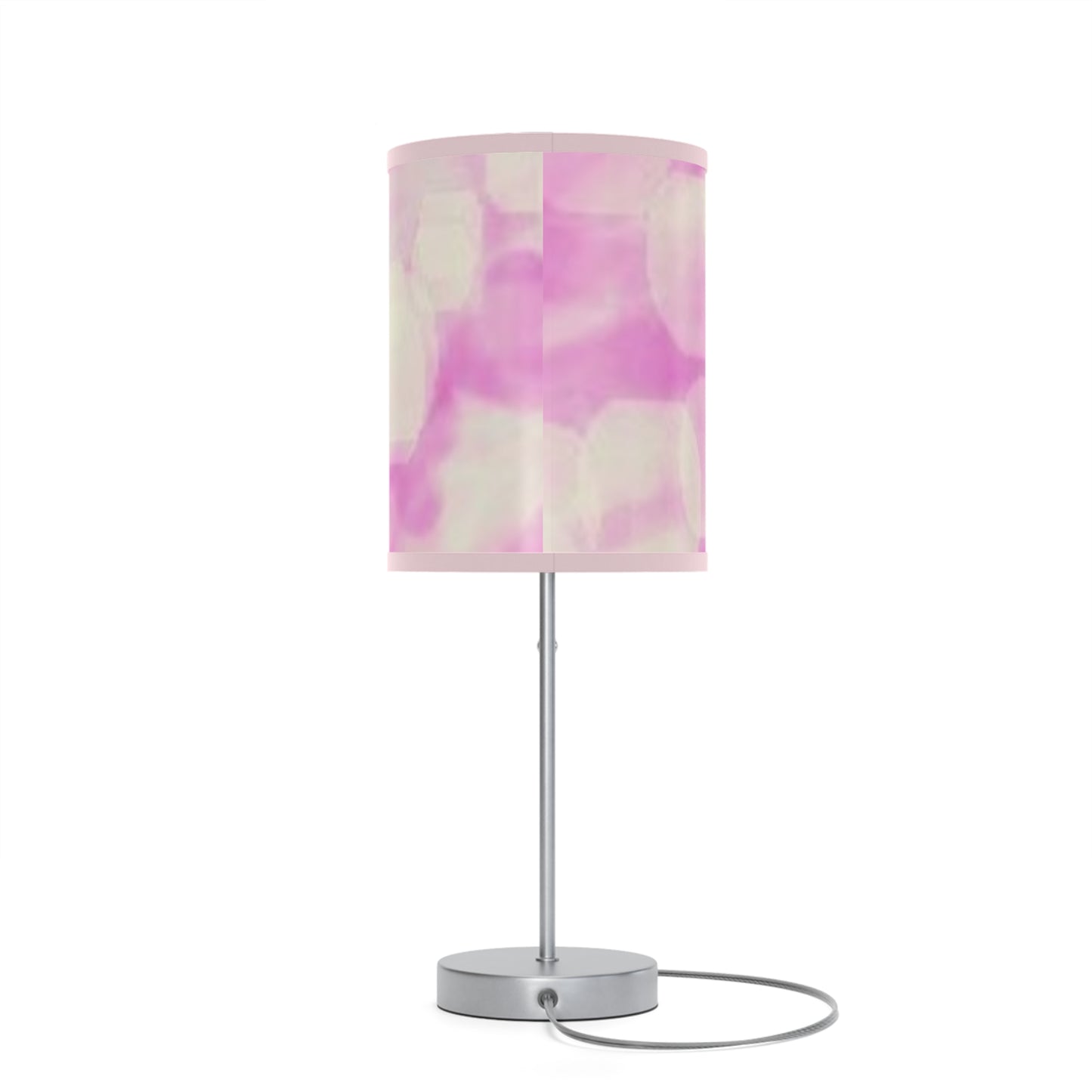 Anew: {Pink Trim} Pink Bokeh Table Lamp, Soft Lighting, Home Decor, Bedroom, Living Room, Gift for Her, Modern Design, Unique Nightstand Light