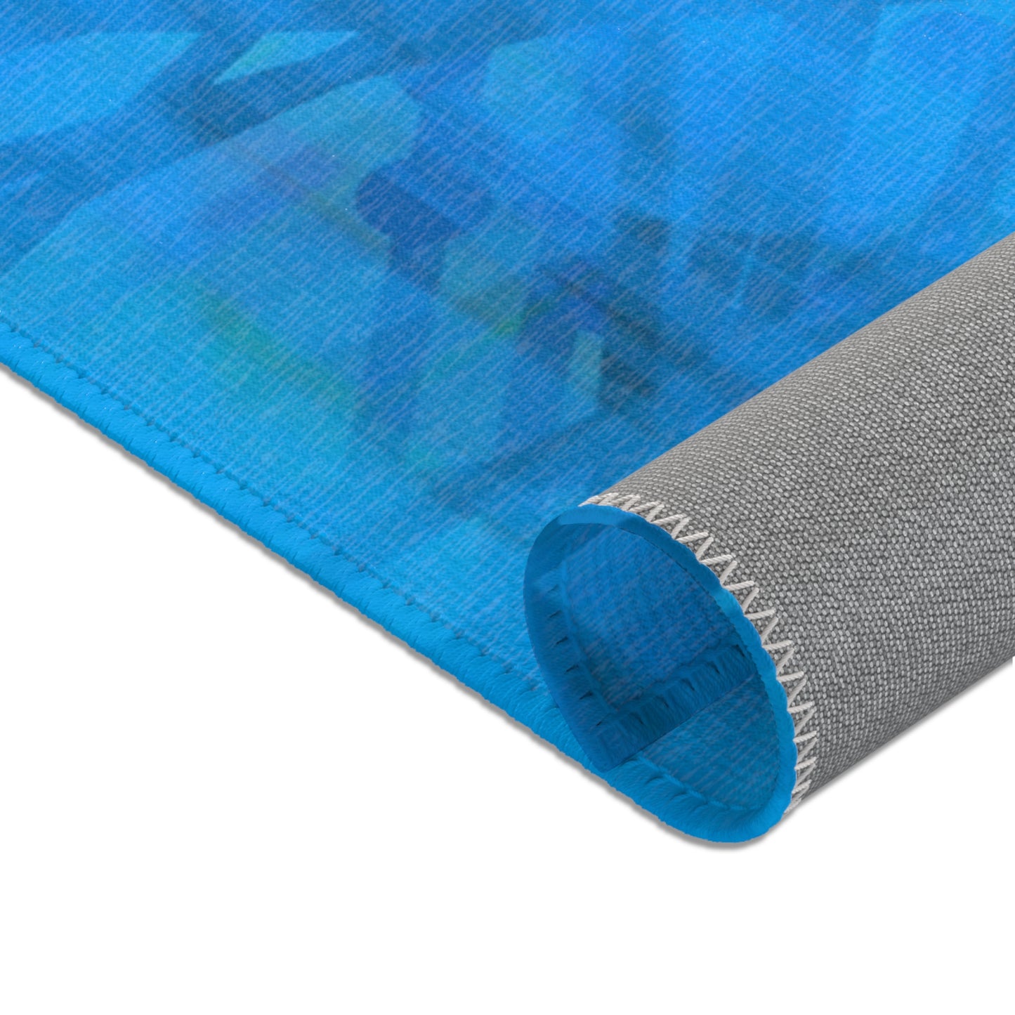 Carmen: 48"x72" Vibrant Blue Abstract Area Rug – Modern Home Decor for Living Room & Bedroom