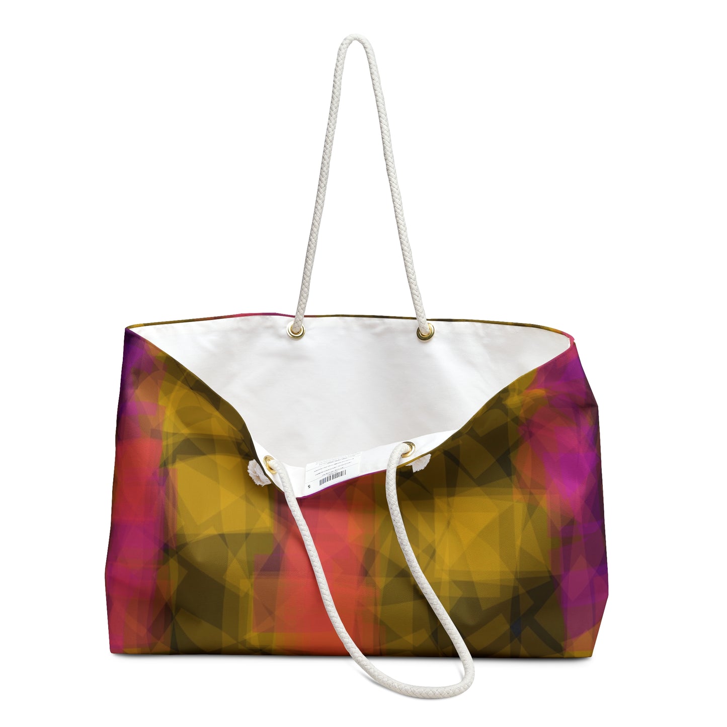 Bom: Vibrant Abstract Weekender Bag for Travel and Leisure