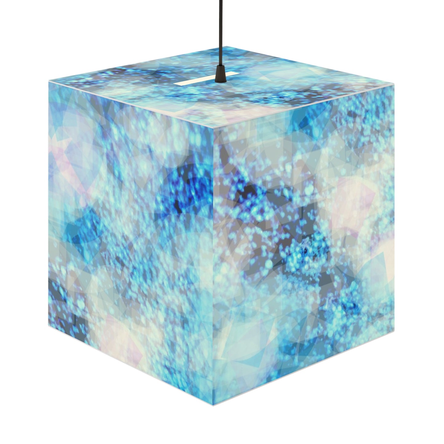 Sapphire Softly: Serene Blue Light Cube Lamp - Modern Decor, Mood Lighting, Unique Gift, Home & Office Illumination, Ambient Atmosphere