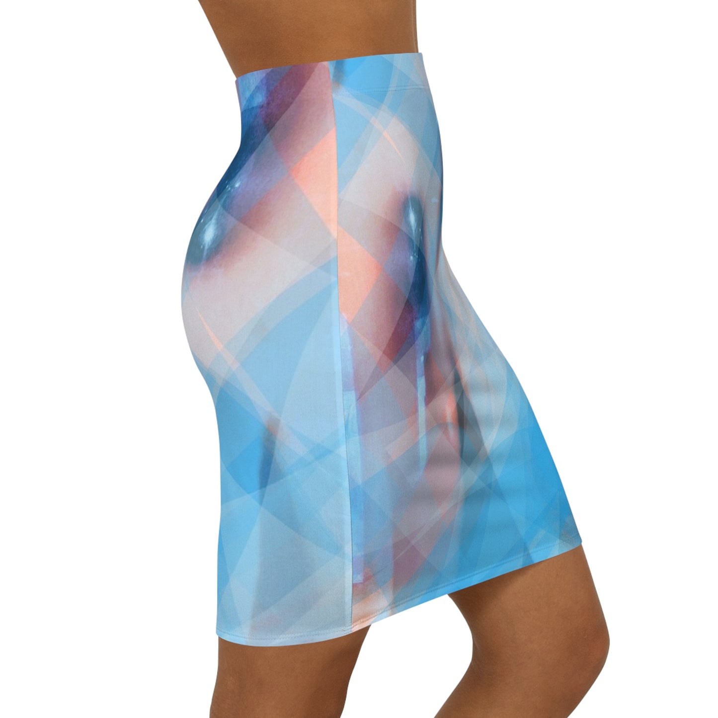 Cool Cool: Women's Mid-Waist Pencil Skirt (AOP)