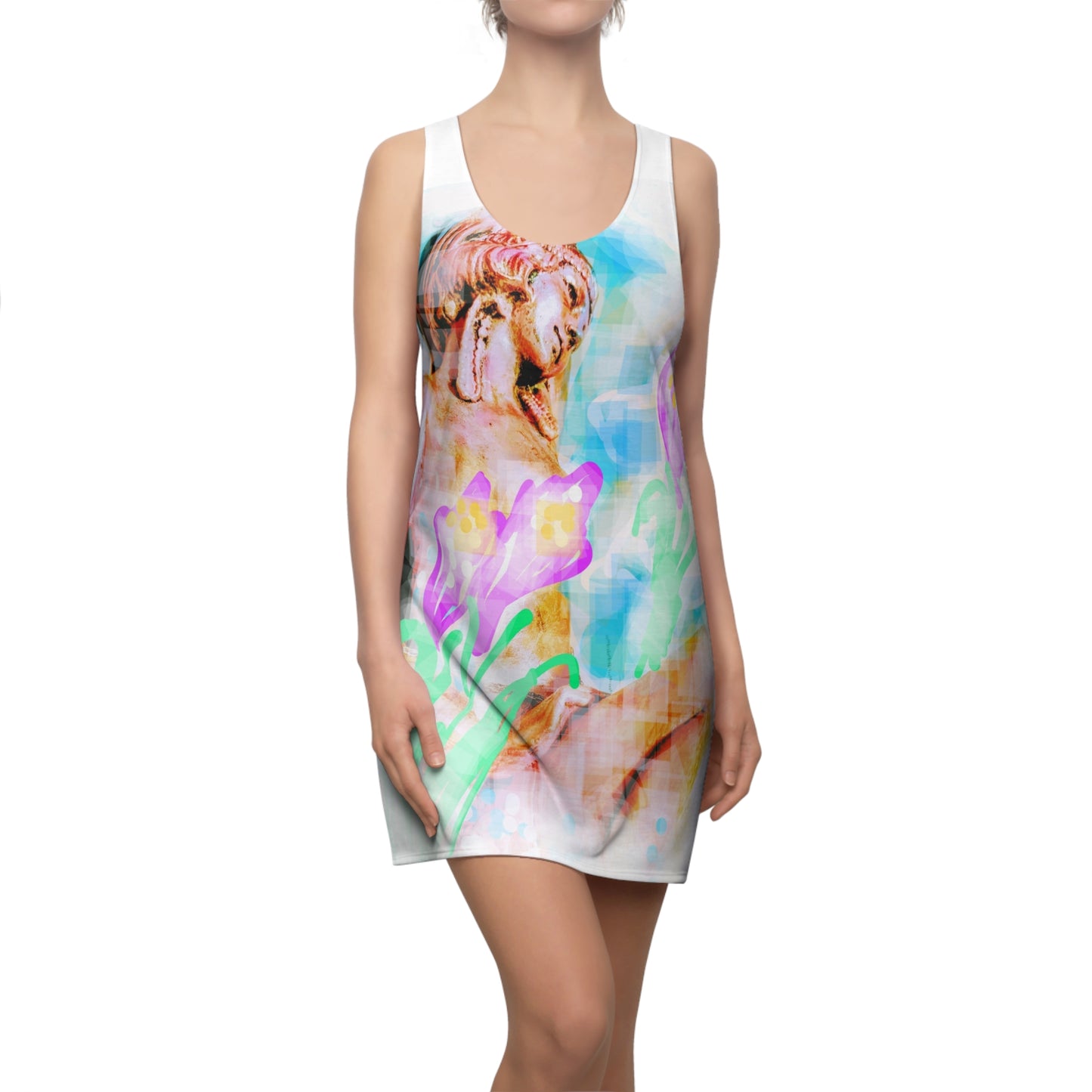 Adore: Women's Cut & Sew Racerback Dress (AOP)
