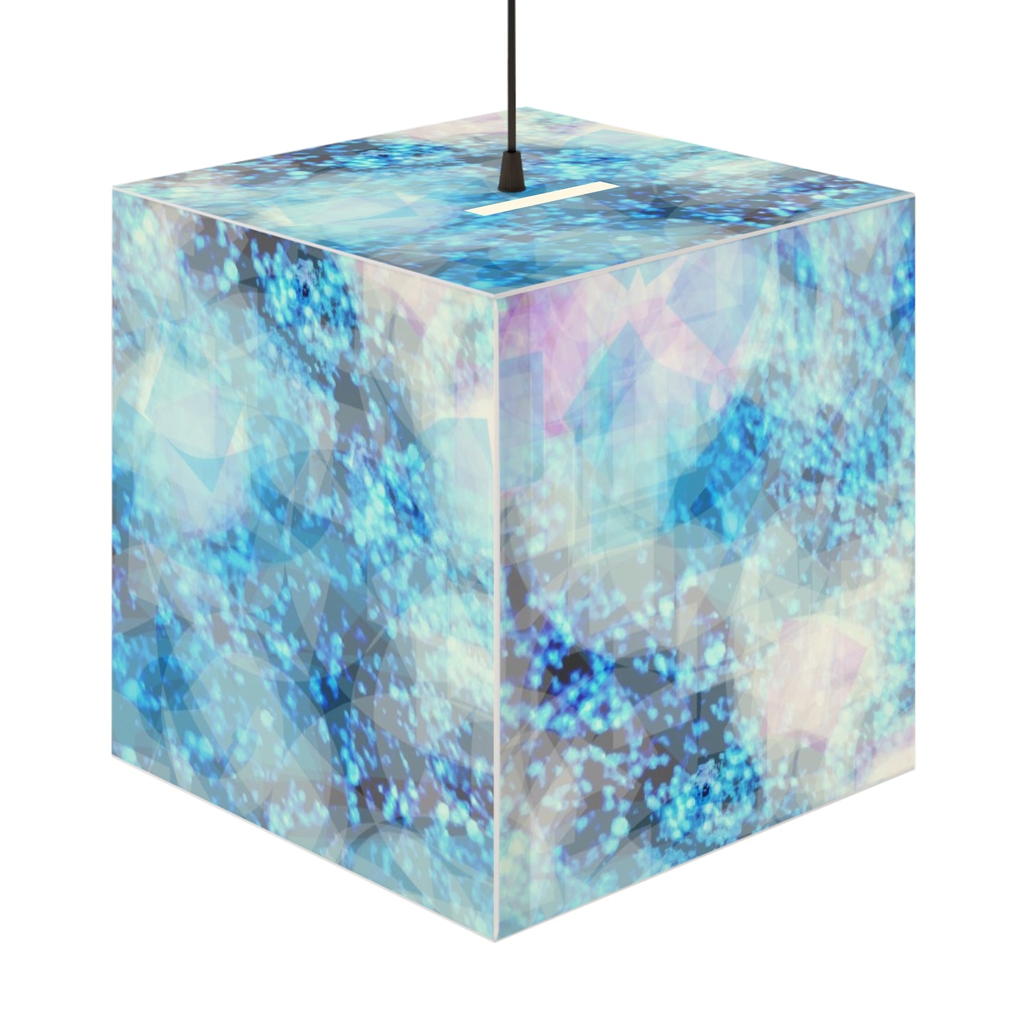 Sapphire Softly: Serene Blue Light Cube Lamp - Modern Decor, Mood Lighting, Unique Gift, Home & Office Illumination, Ambient Atmosphere
