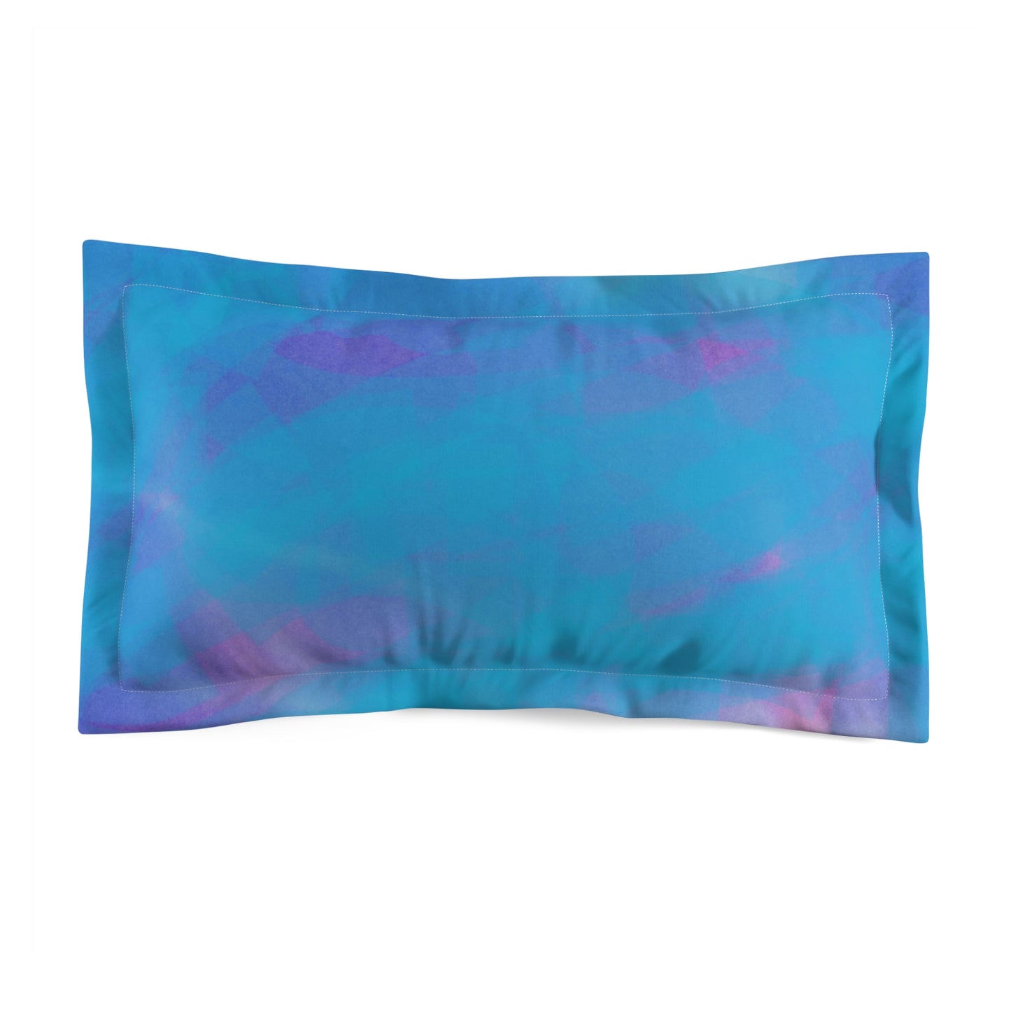 Sweet Dreams Pillow II: Serene Microfiber Pillow Sham King - Elegant Aquatic Design for Relaxing Spaces