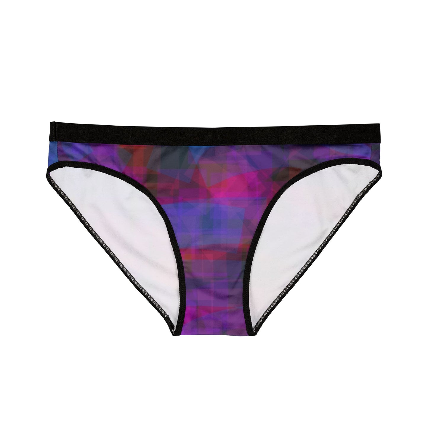 Cherry Blue: Colorful Women's Underwear Set, Vivid Bikini and Briefs, Gradient AOP Intimates, Bold Print Lingerie, Gift for Her