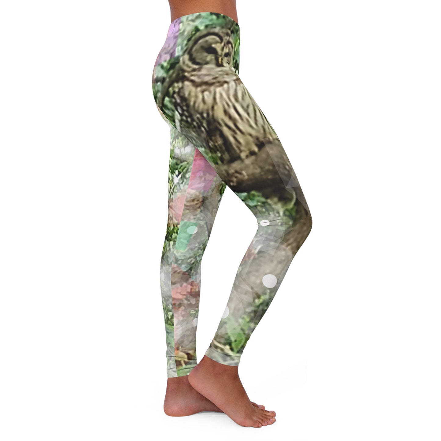 Woodland Owl: Women's Casual Spandex Leggings (AOP)