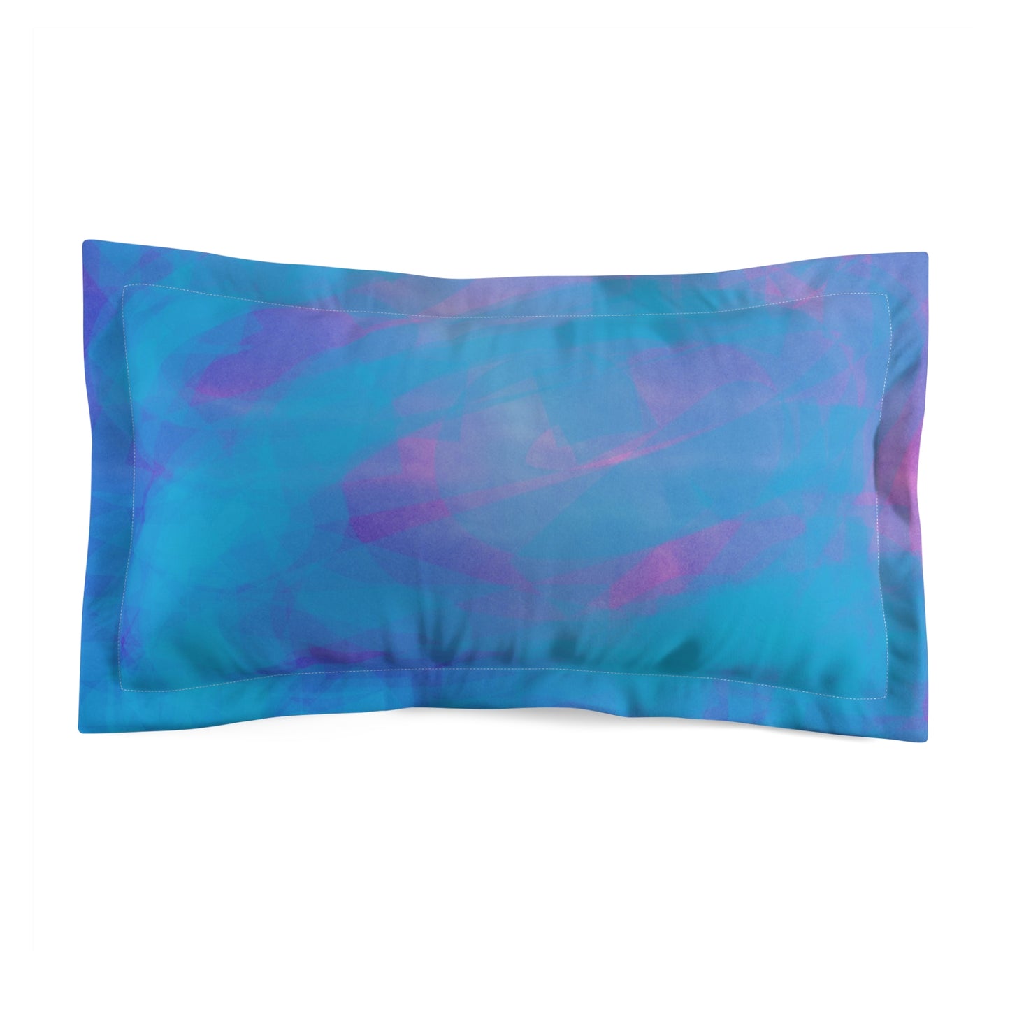 Sweet Dreams Pillow I: Serene Abstract Microfiber Pillow Sham - Modern Bedroom Decor King