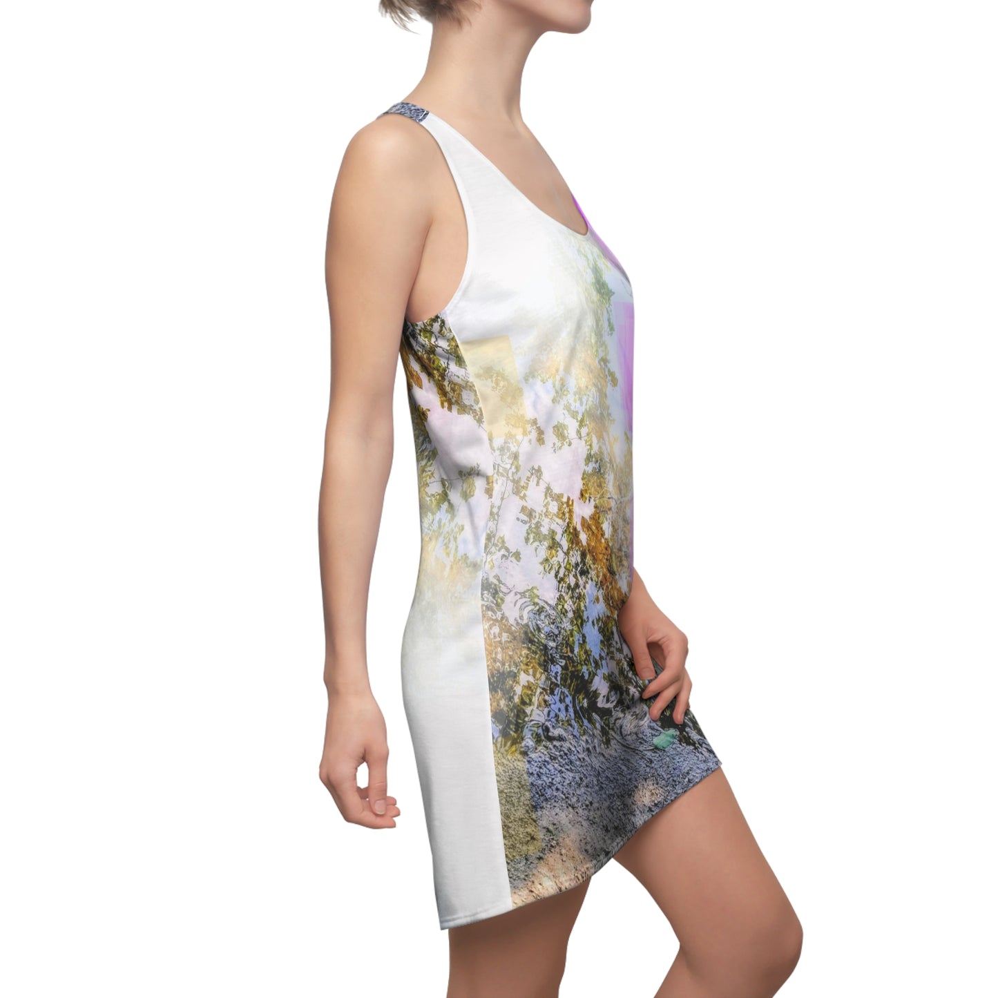 Light Bright: Women's Cut & Sew Racerback Dress (AOP)