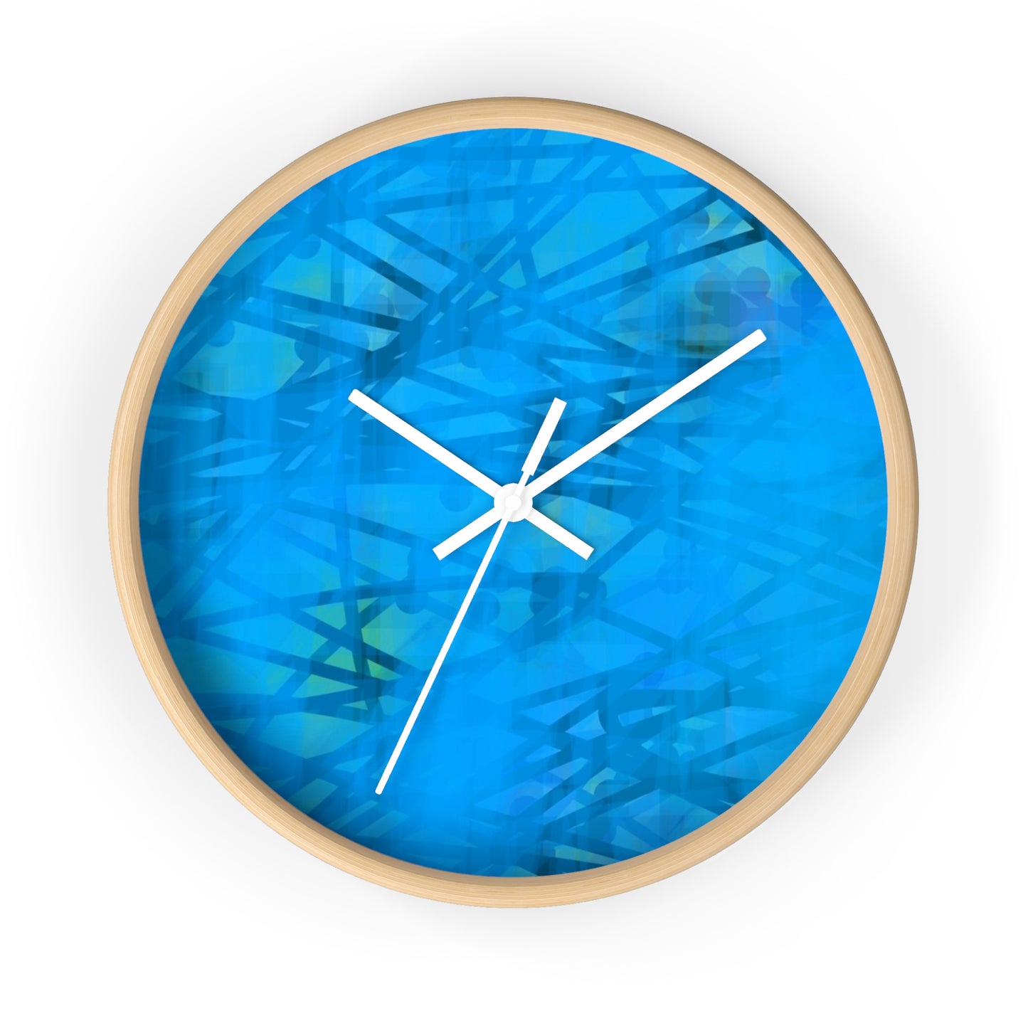 Carmen: Modern Abstract Blue Wall Clock - Stylish Home Decor