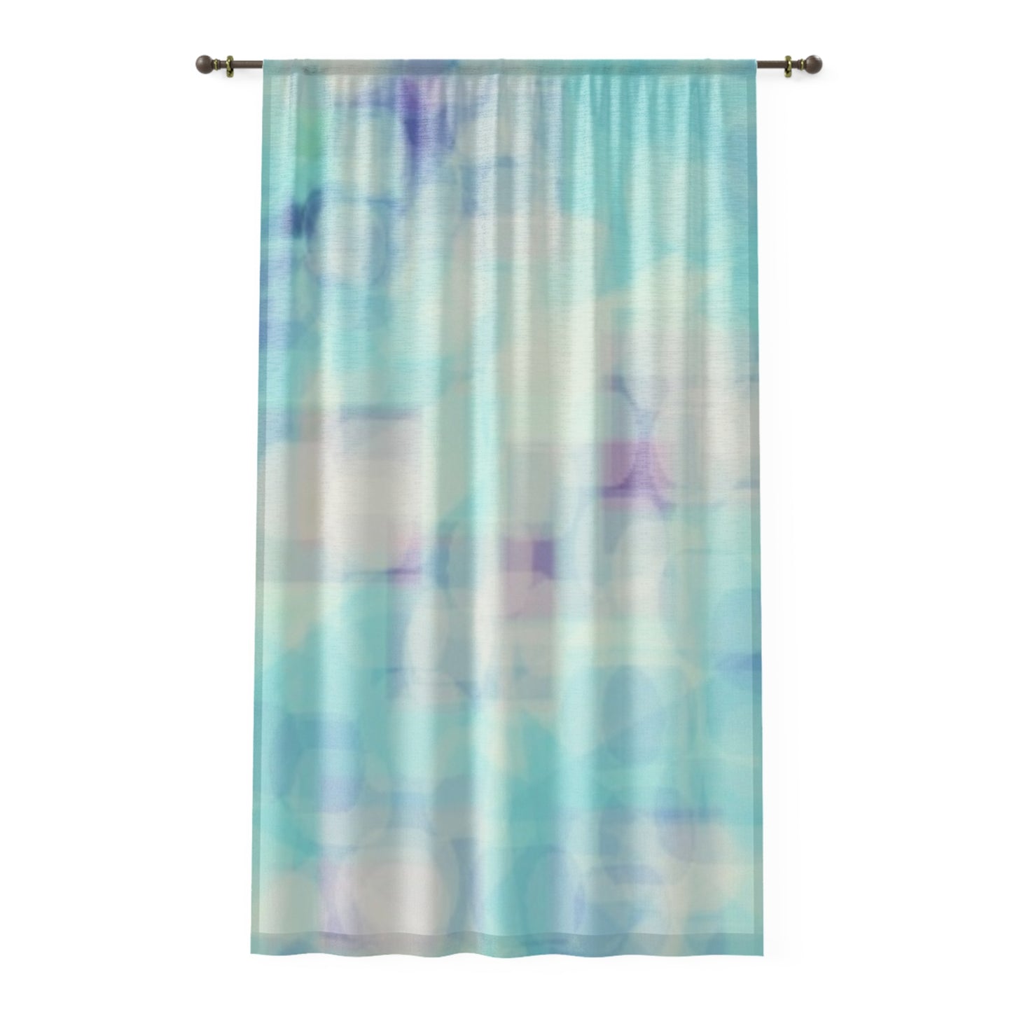 Celia: Celestial Vibes Window Curtain, Sheer Drapes, Pastel Home Decor, Living Room, Bedroom, Boho Style, Spring Decoration