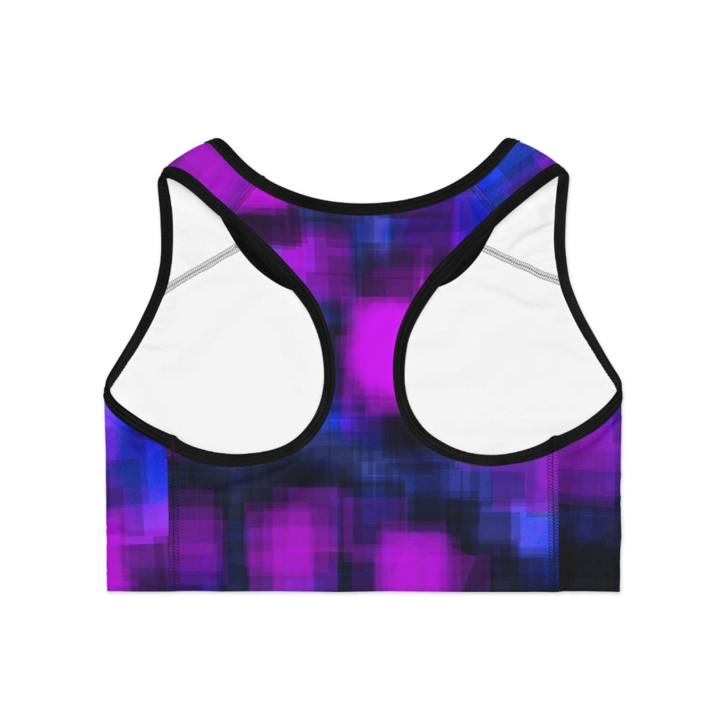 True Friend II: BLK Trim Vibrant Sports Bra, Workout Top, Athletic Wear, Gym Clothing, Activewear for yoga, fitness, training, exercise