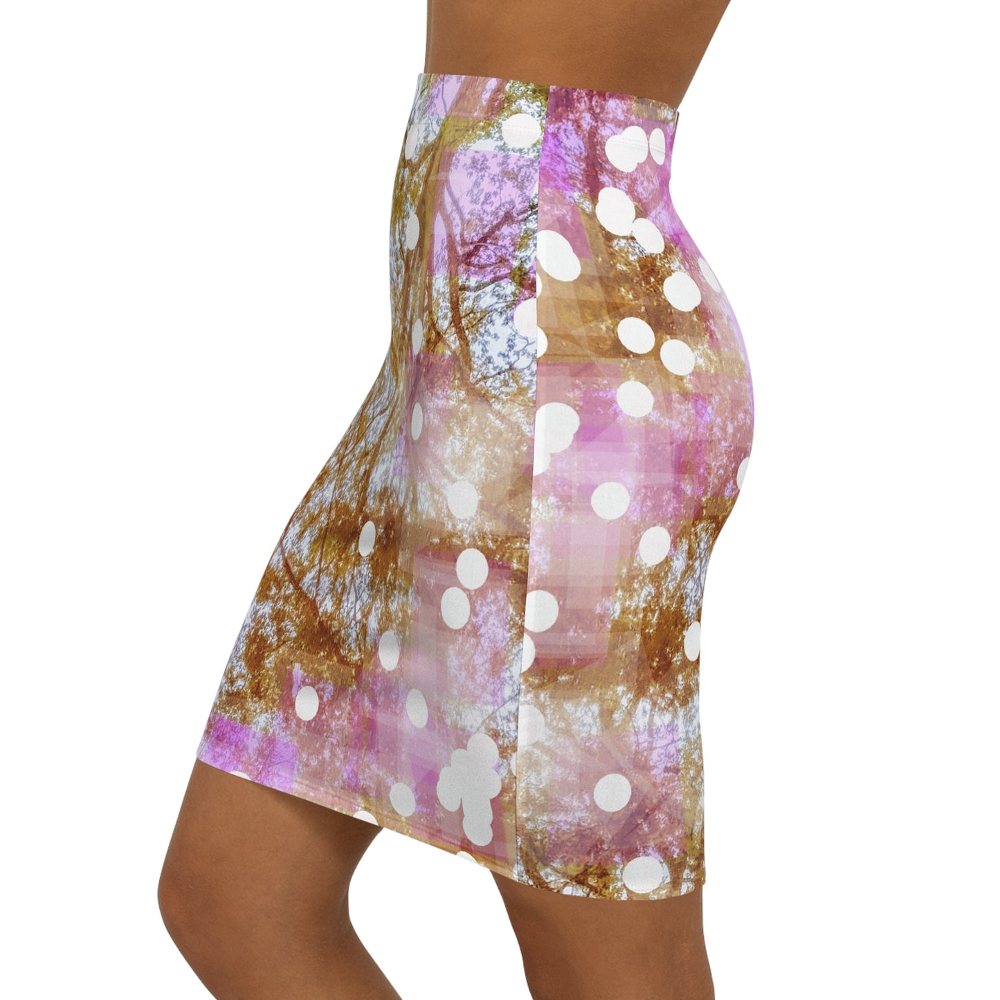 Auburn: Women's Mid-Waist Pencil Skirt (AOP)