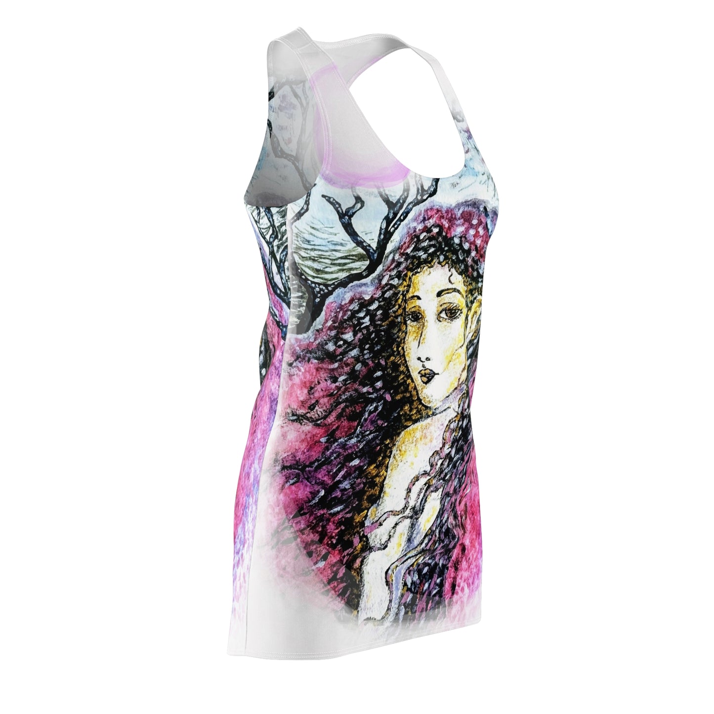 Thru the Wilderness: Women's Cut & Sew Racerback Dress (AOP)