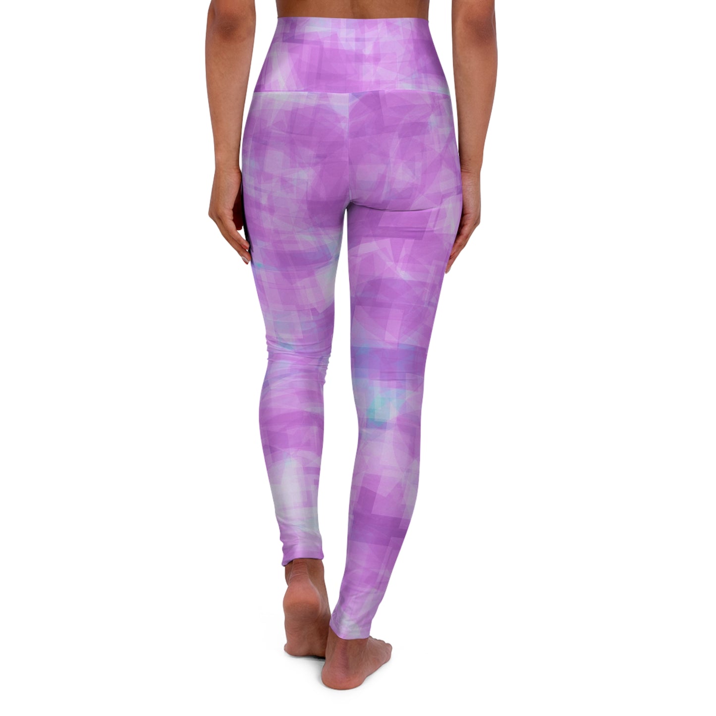 Betty: High Waisted Abstract Pastel High Vibe Leggings, Comfortable Workout Pants, Fitness Apparel, Stylish Exercise Leggings, Trendy Activewear, Yoga Gift