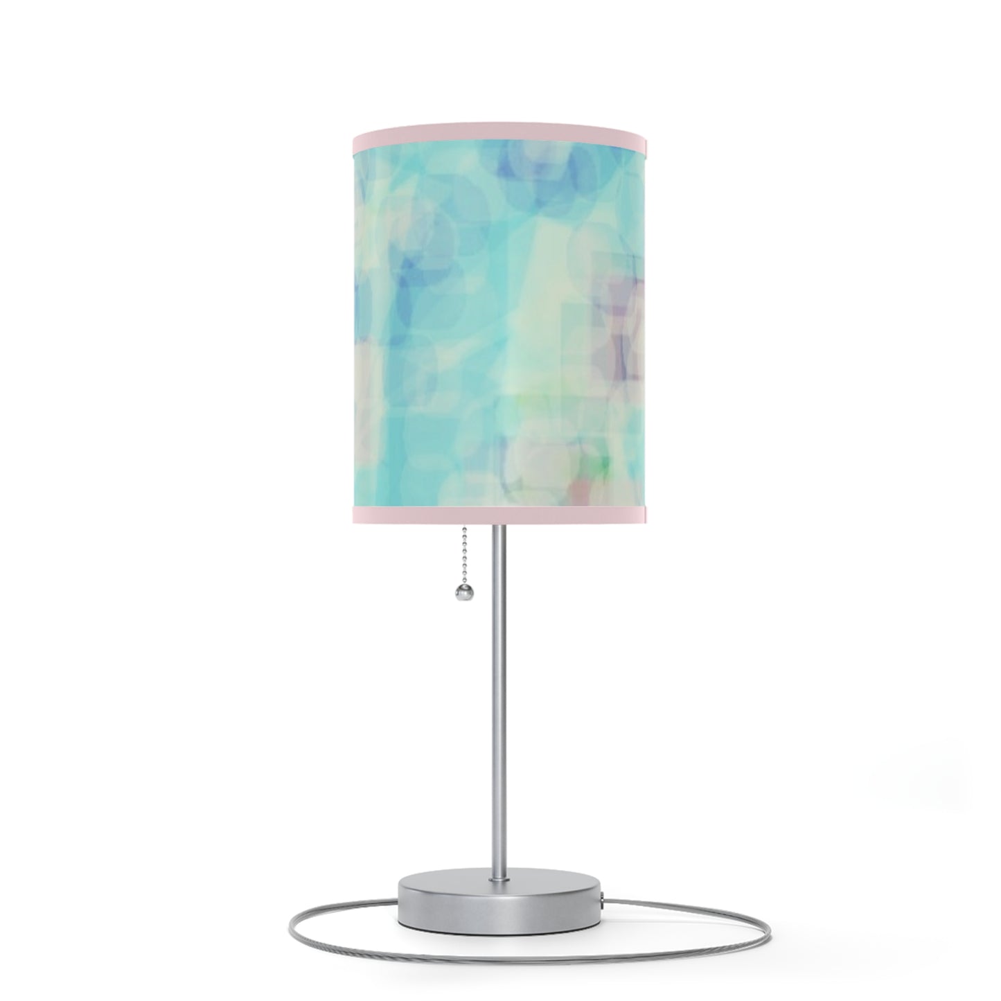 Celia: {Pink Trim} Tranquil Table Lamp, Soft Ambiance Light, Bedroom Decor, Modern Home Accent, Stunning Gift for Her, Desk Lighting