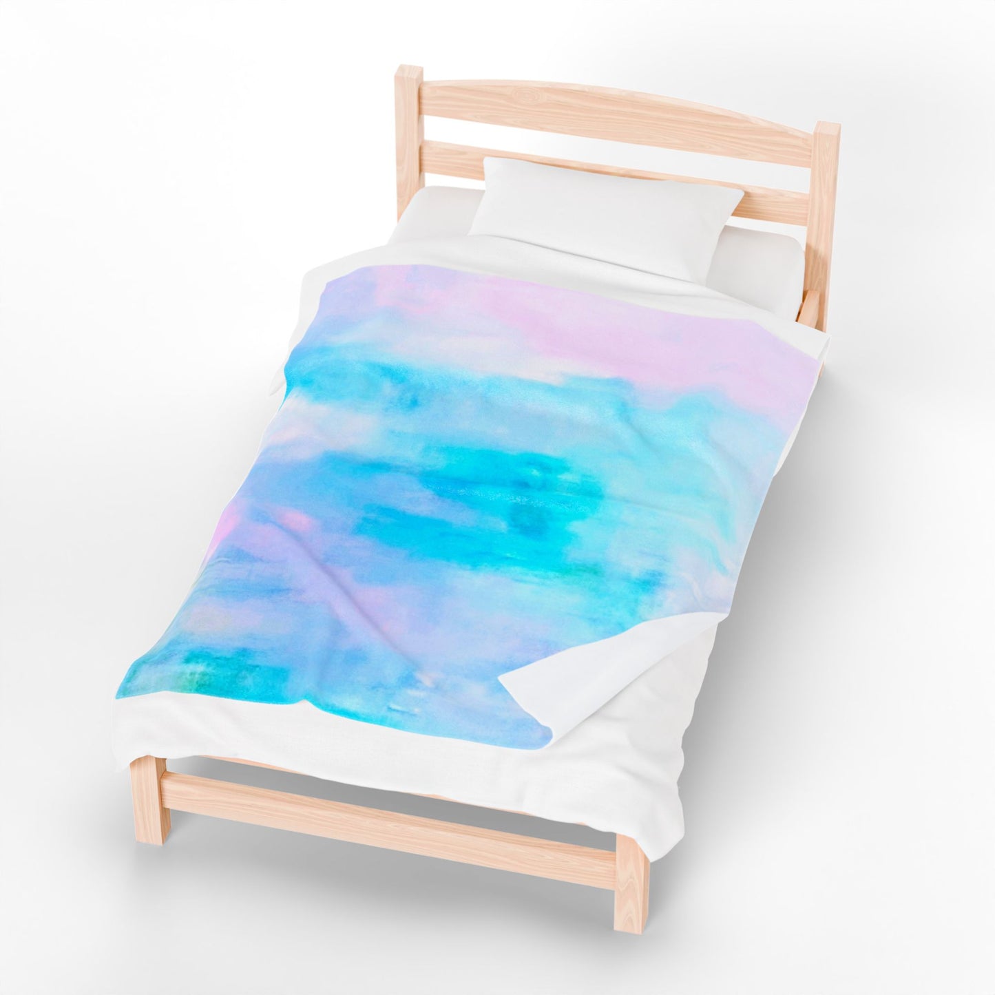 Pastel Song: Velveteen Plush Blanket: