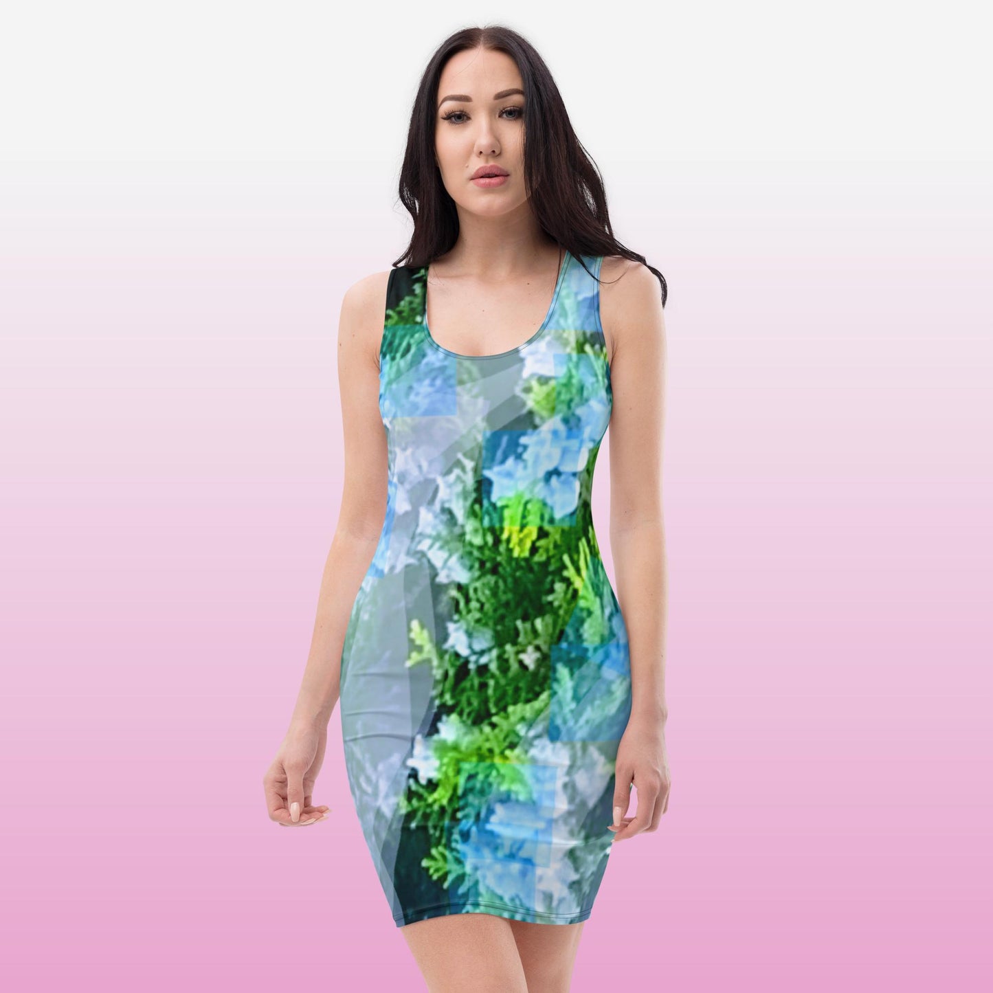 Starry Evergreen: Bodycon dress