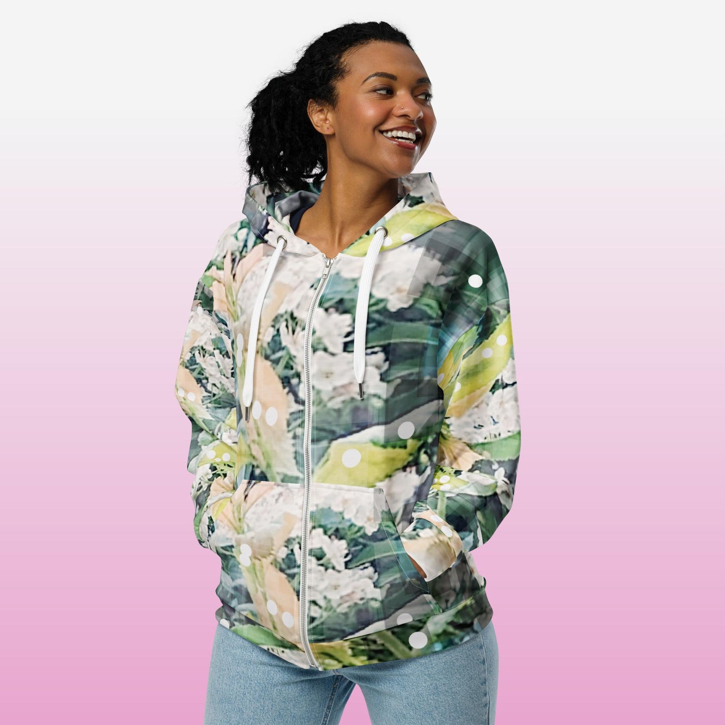 Blossomi: Unisex zip hoodie