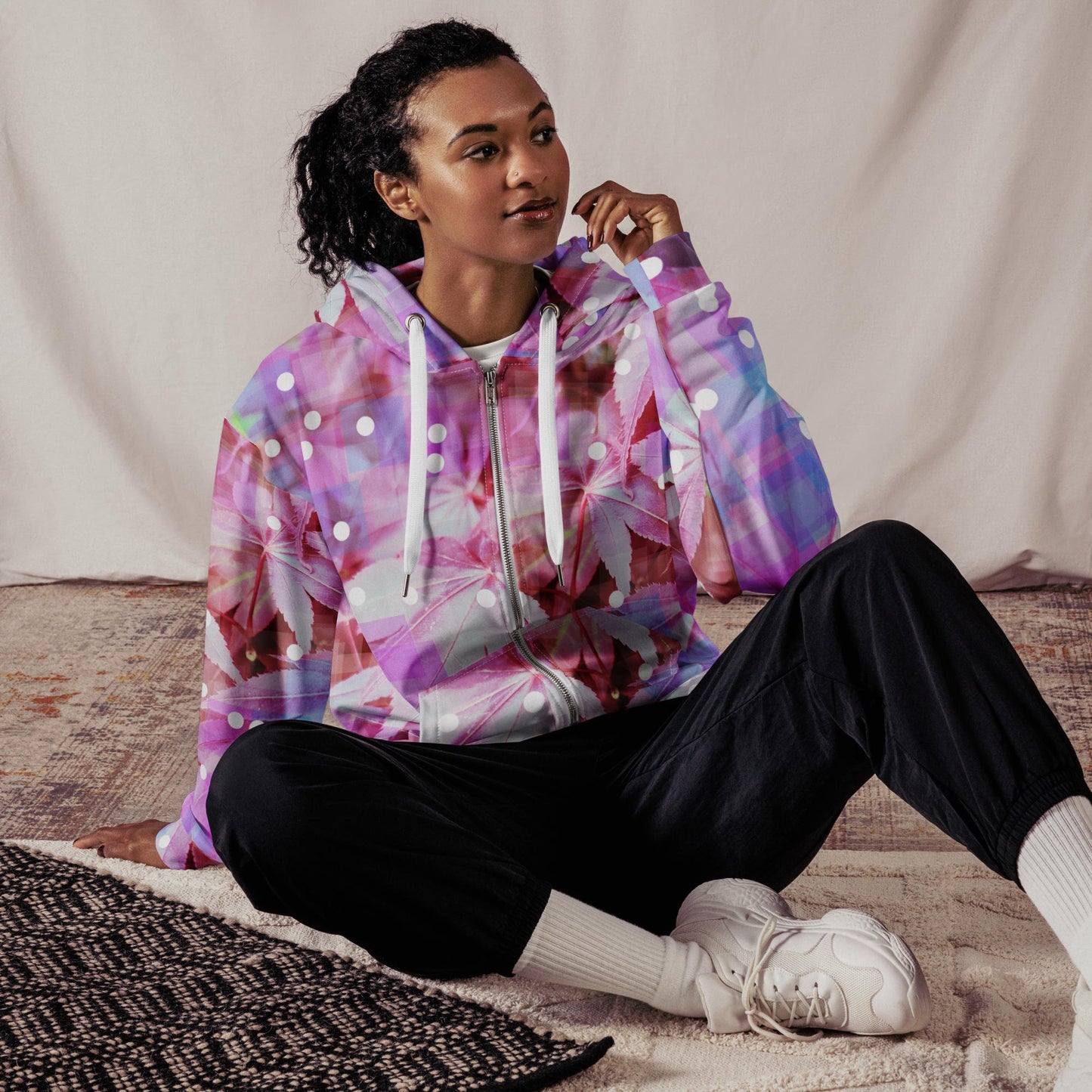 Maple Wine: Unisex zip hoodie